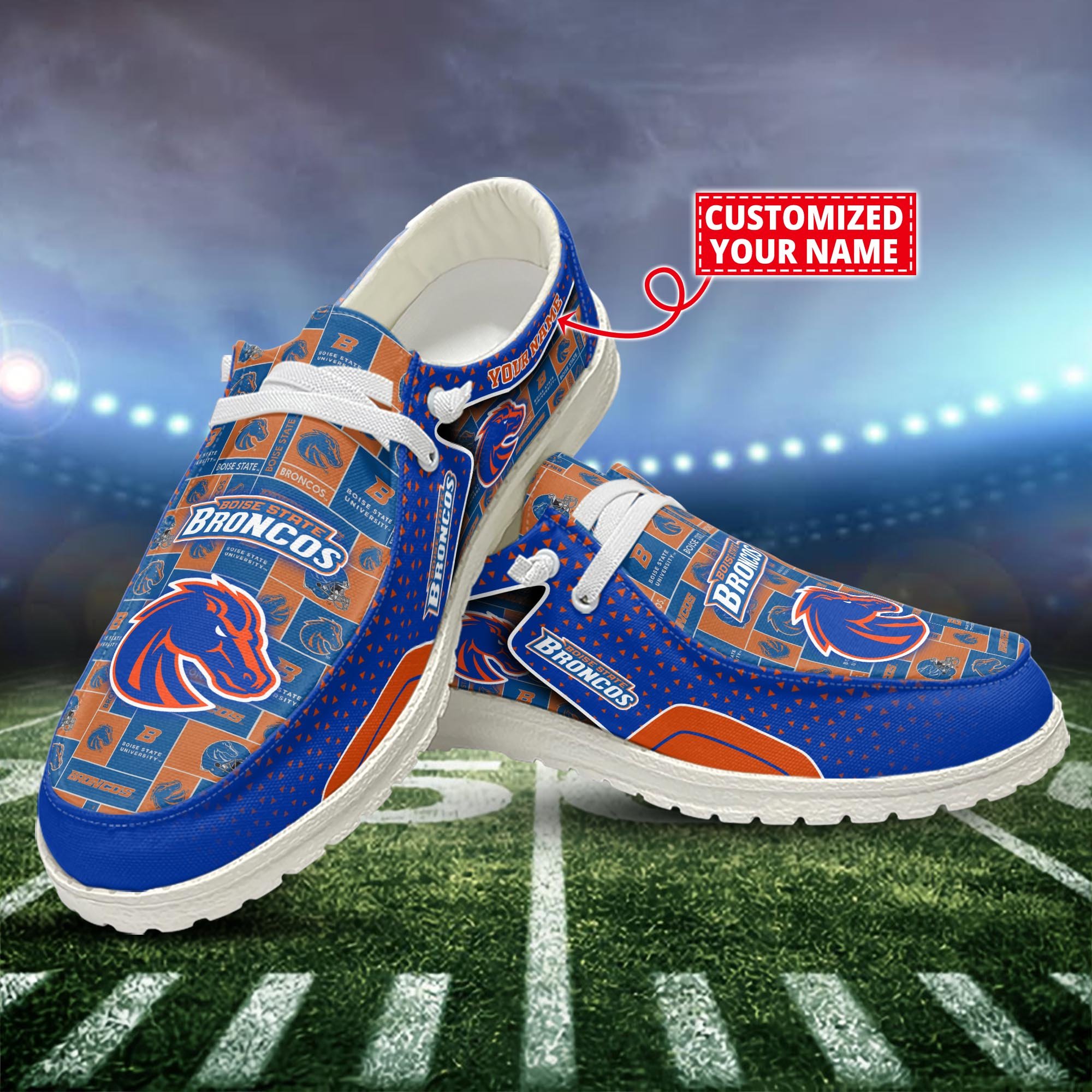 Boise State Broncos Customized Dude Shoes New Arrivals H52981