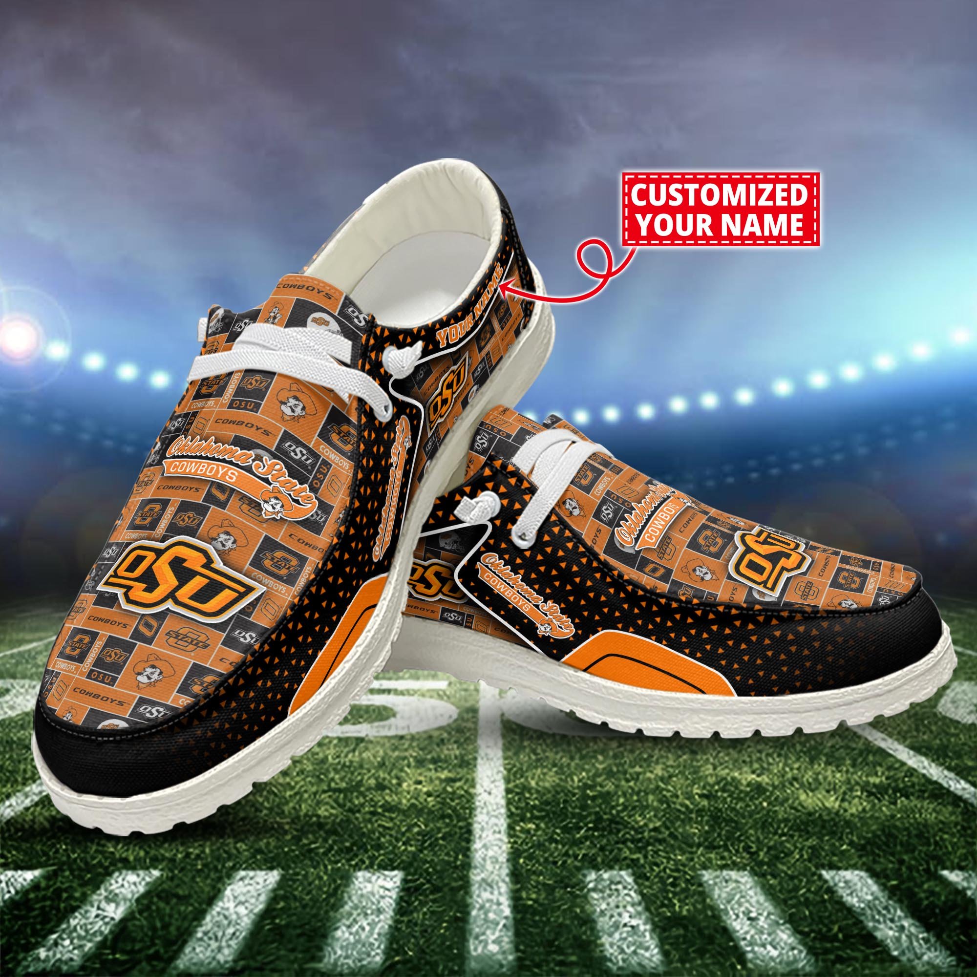 Oklahoma State Cowboys Customized Dude Shoes New Arrivals H52981