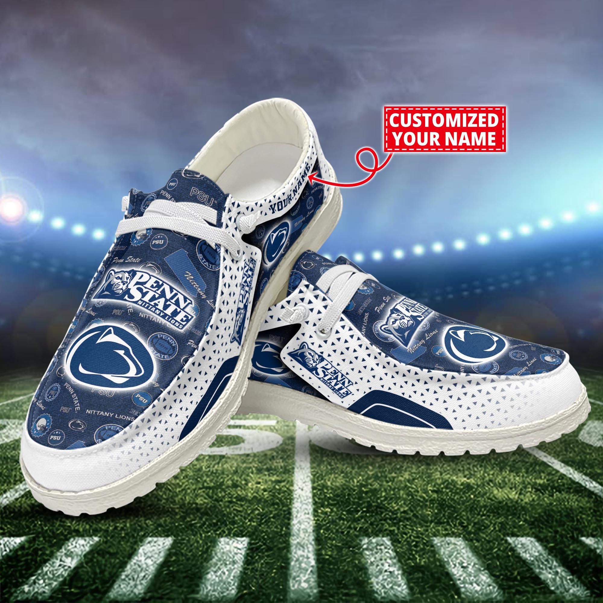 Penn State Nittany Lions Customized Dude Shoes New Arrivals H52981