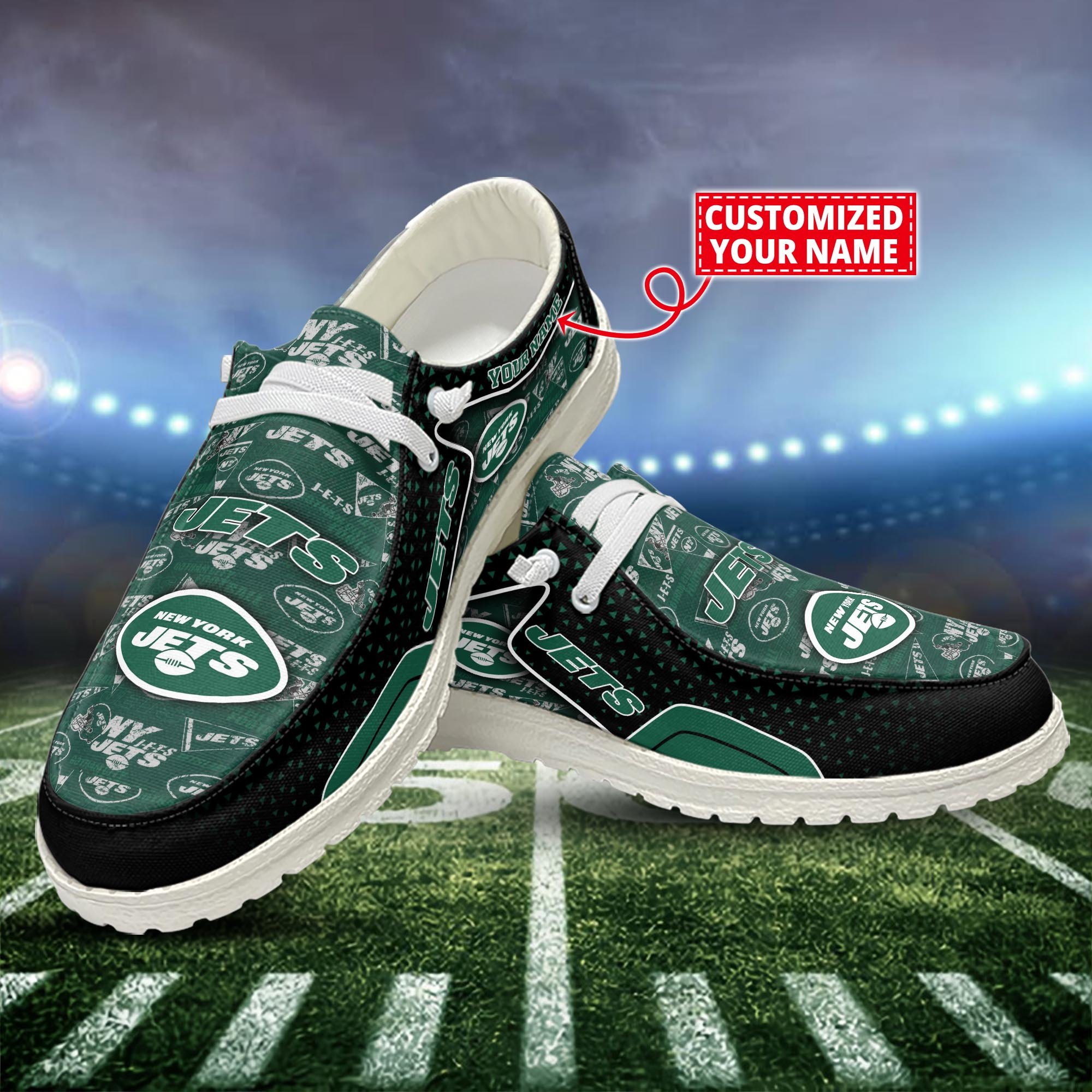 New York Jets Customized Dude Shoes New Arrivals H52981