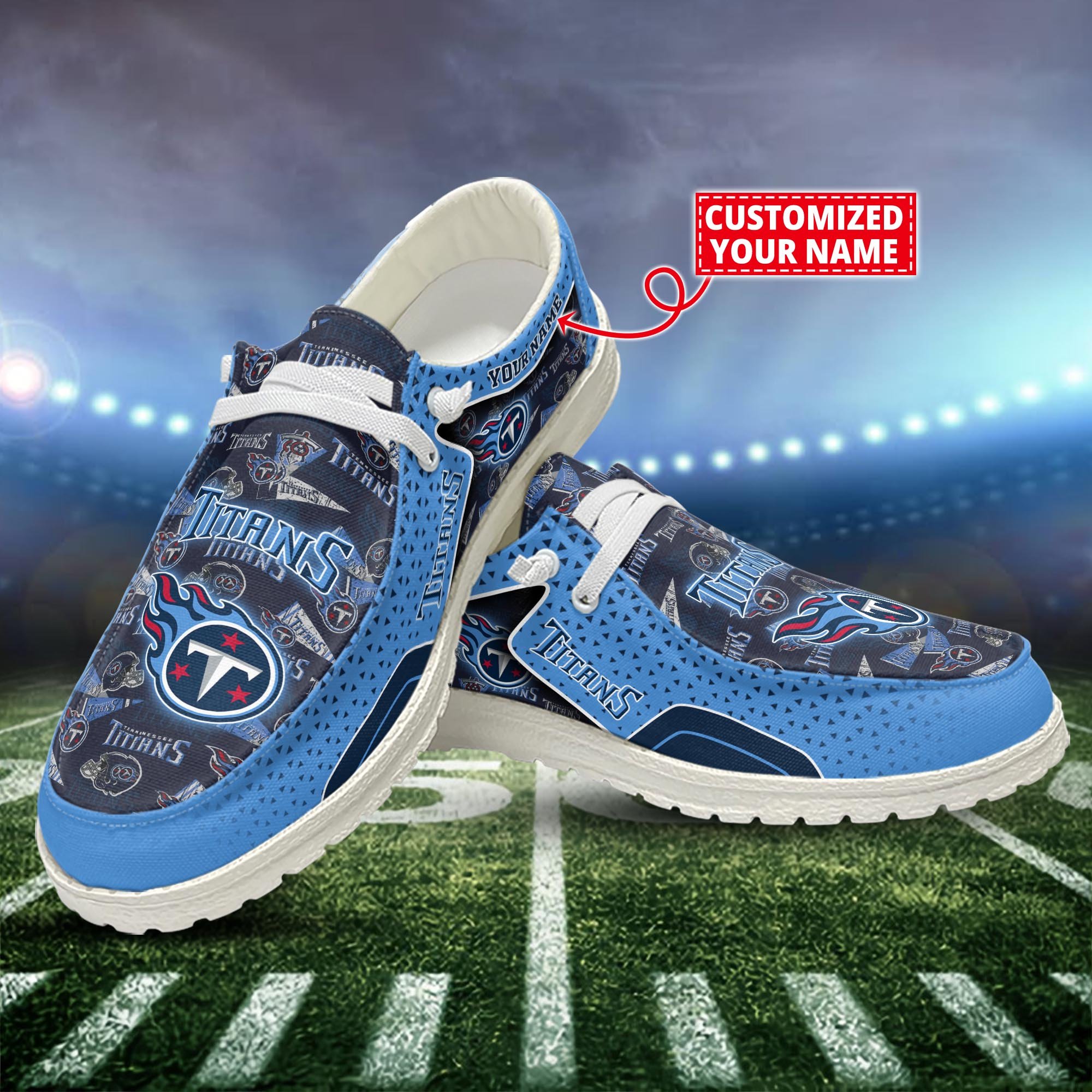 Tennessee Titans Customized Dude Shoes New Arrivals H52981