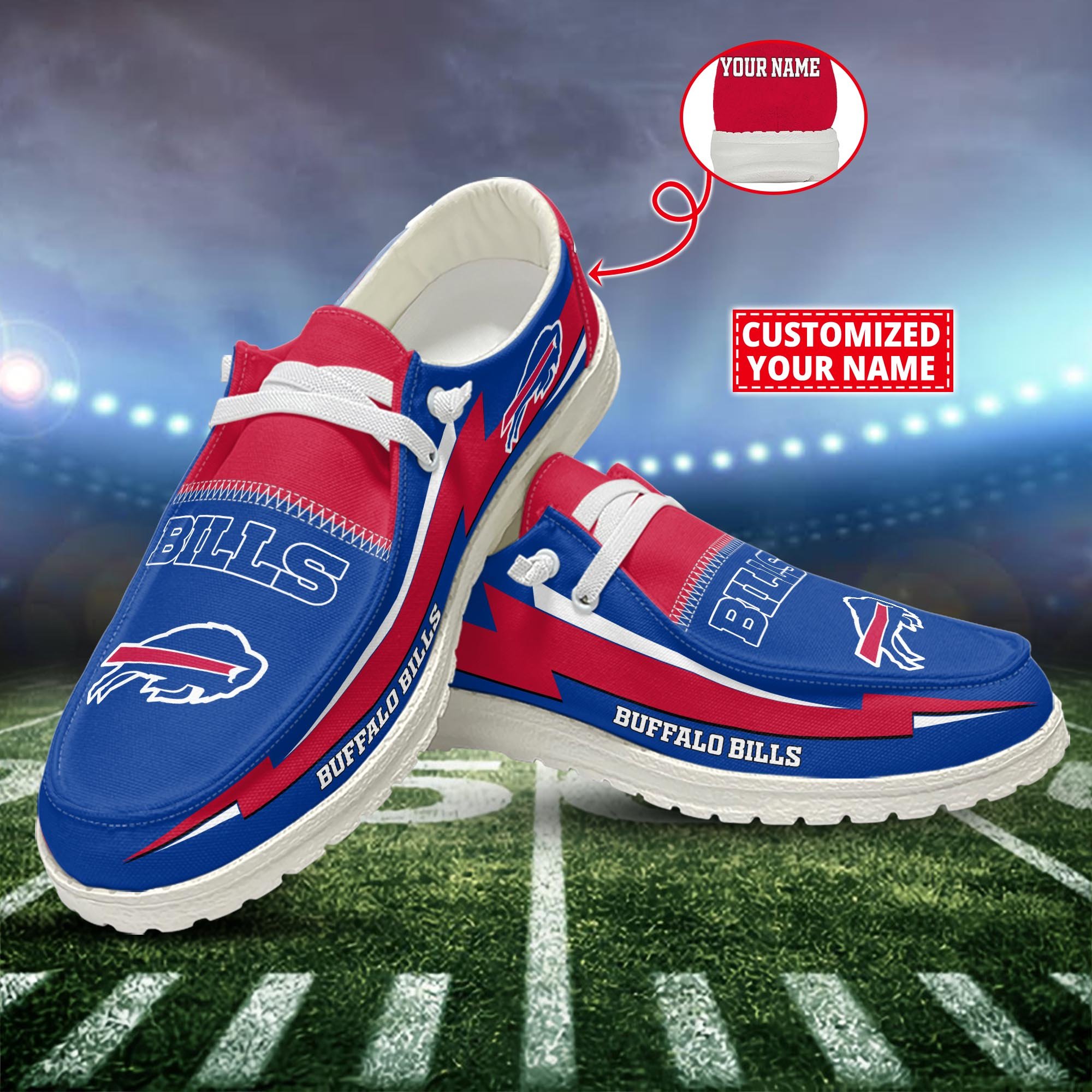 Buffalo Bills Customized Dude Shoes New Arrivals H53037