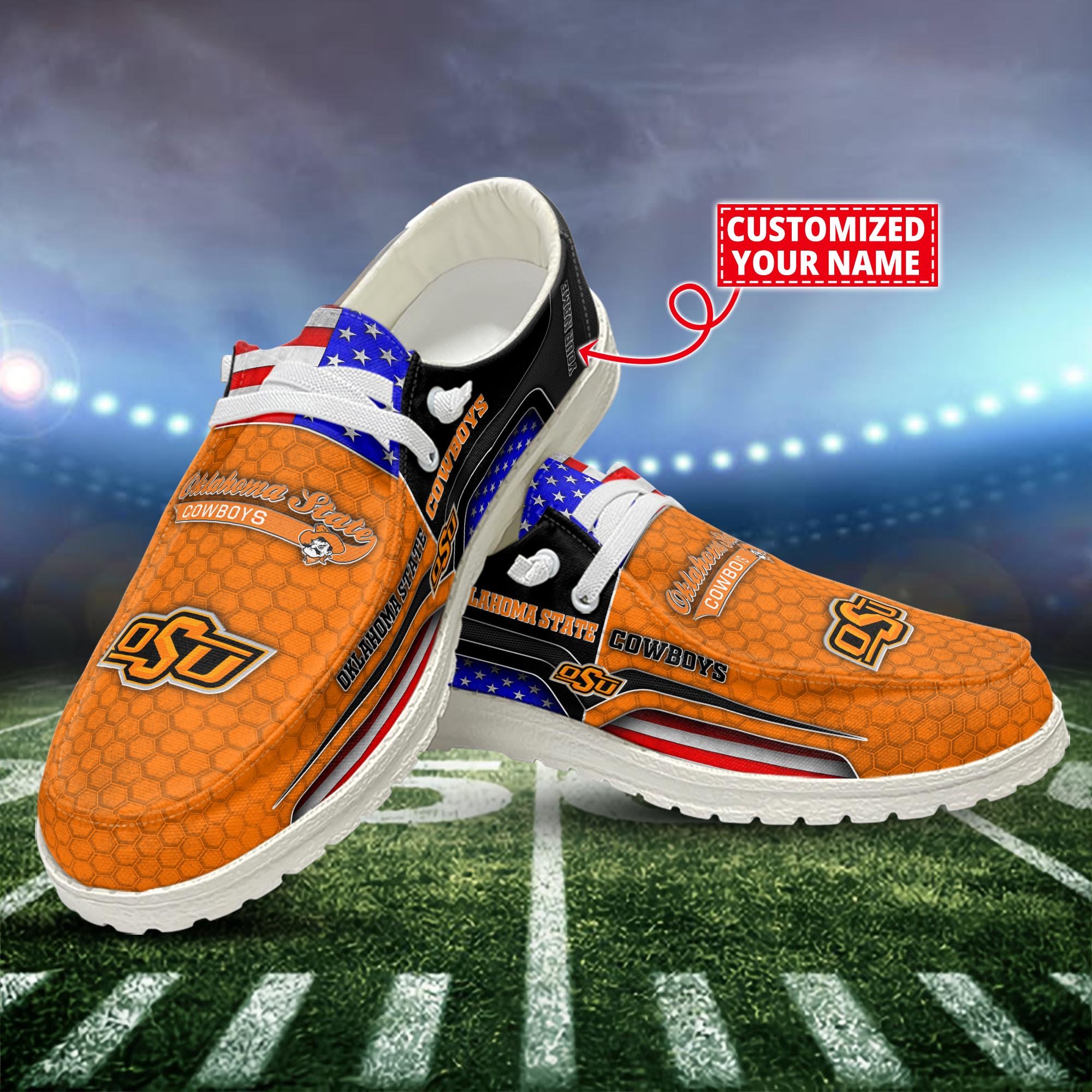 Oklahoma State Cowboys Customized Dude Shoes New Arrivals H53089