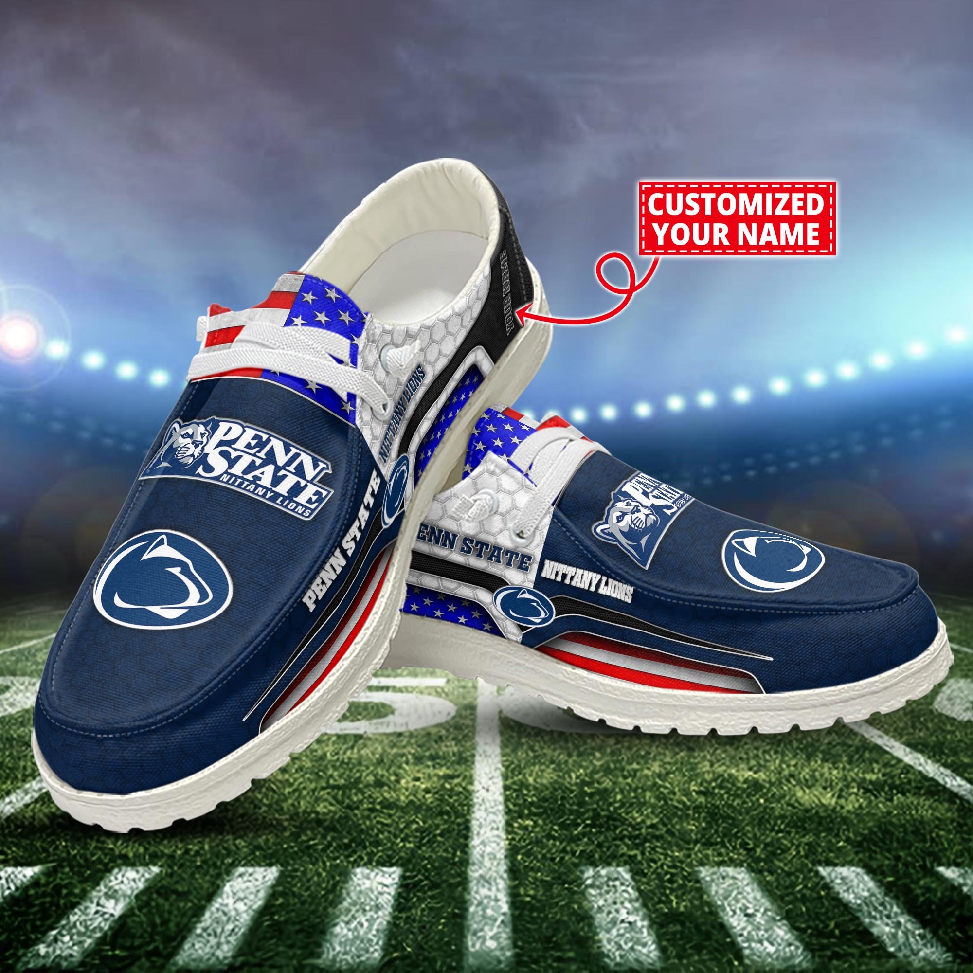 Penn State Nittany Lions Customized Dude Shoes New Arrivals H53089