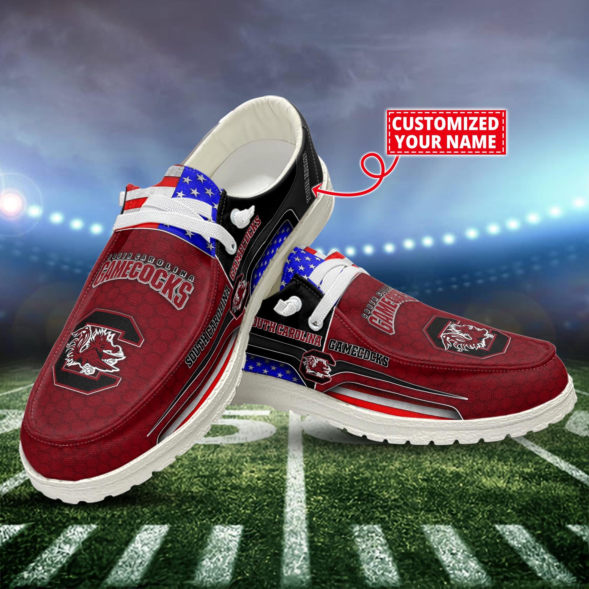 South Carolina Gamecocks Customized Dude Shoes New Arrivals H53089