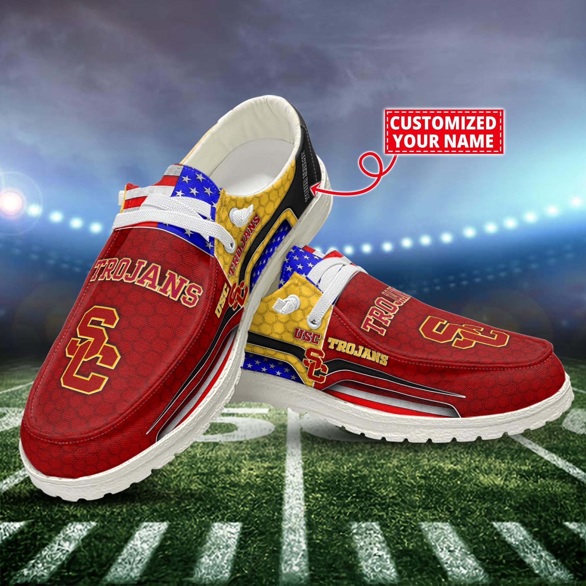 USC Trojans Customized Dude Shoes New Arrivals H53089