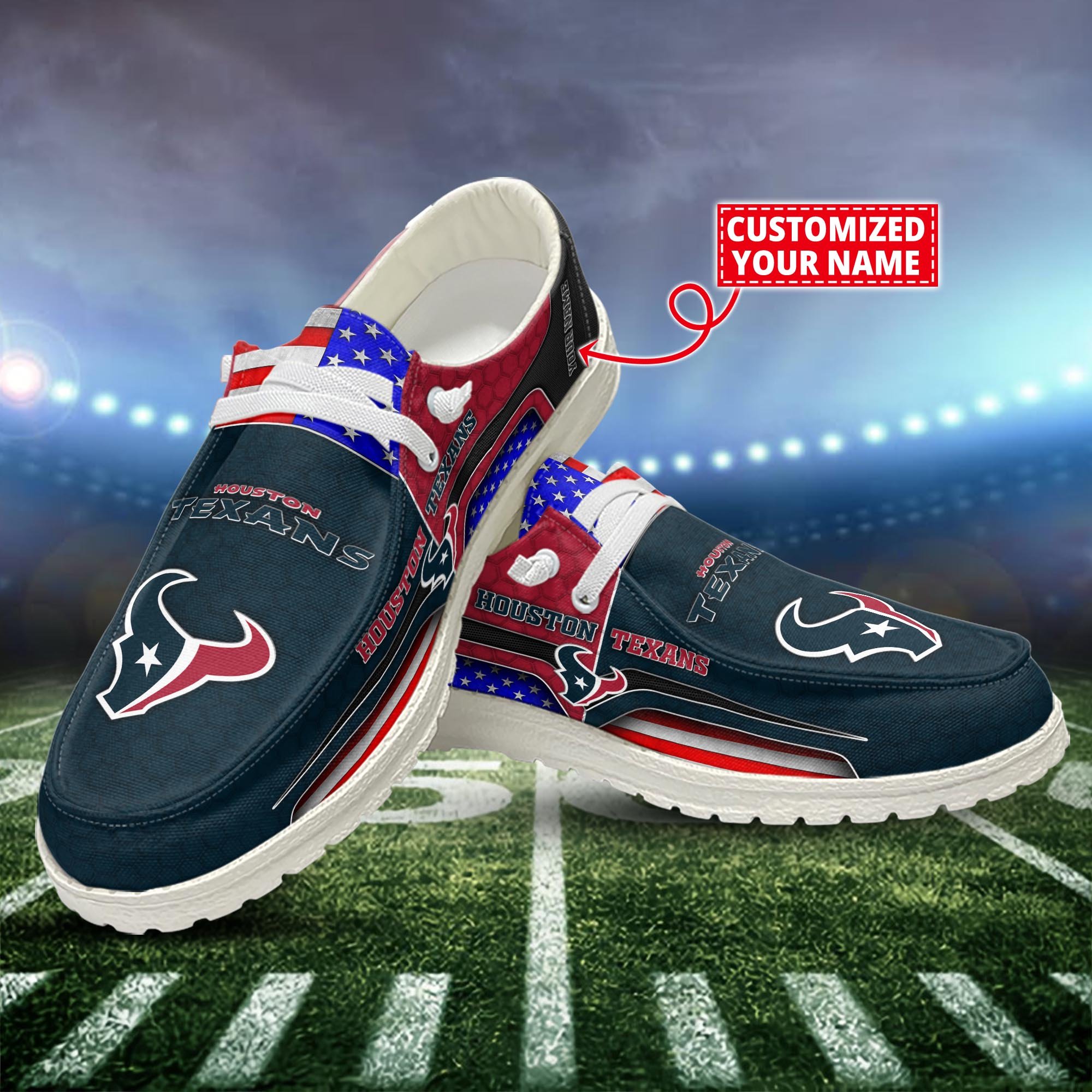 Houston Texans Customized Dude Shoes New Arrivals H53089