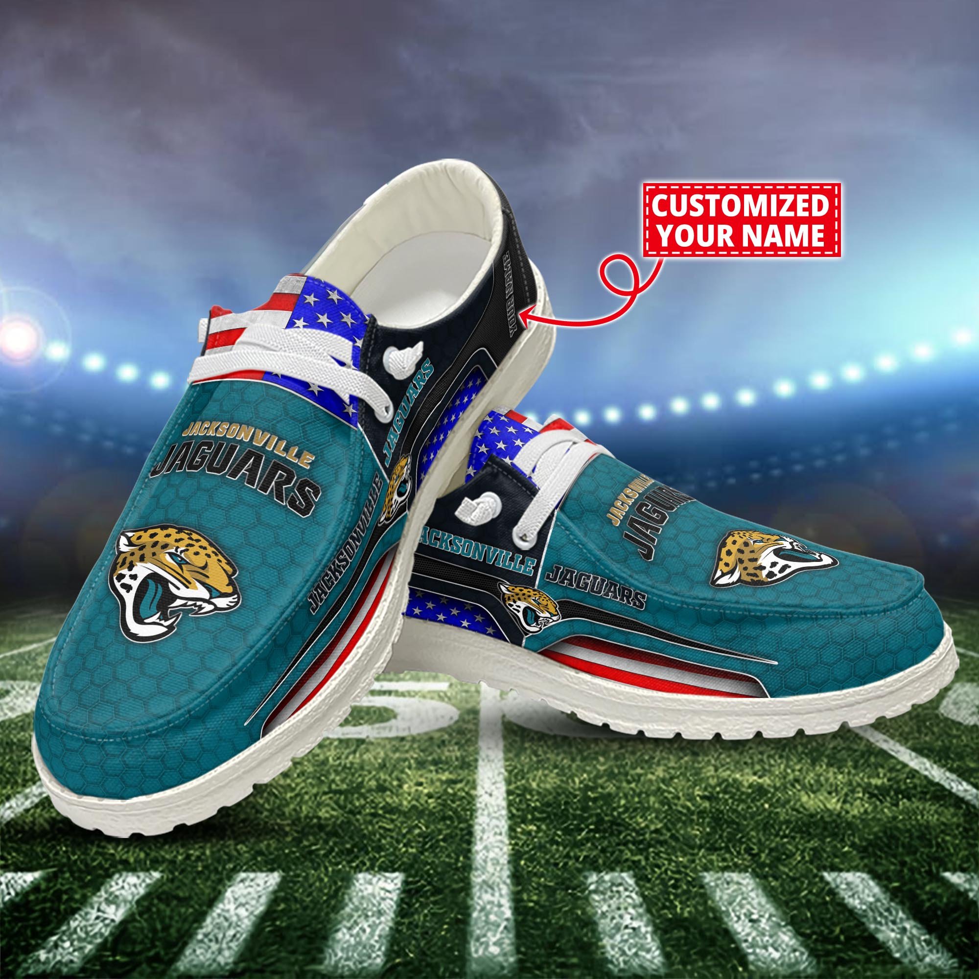 Jacksonville Jaguars Customized Dude Shoes New Arrivals H53089