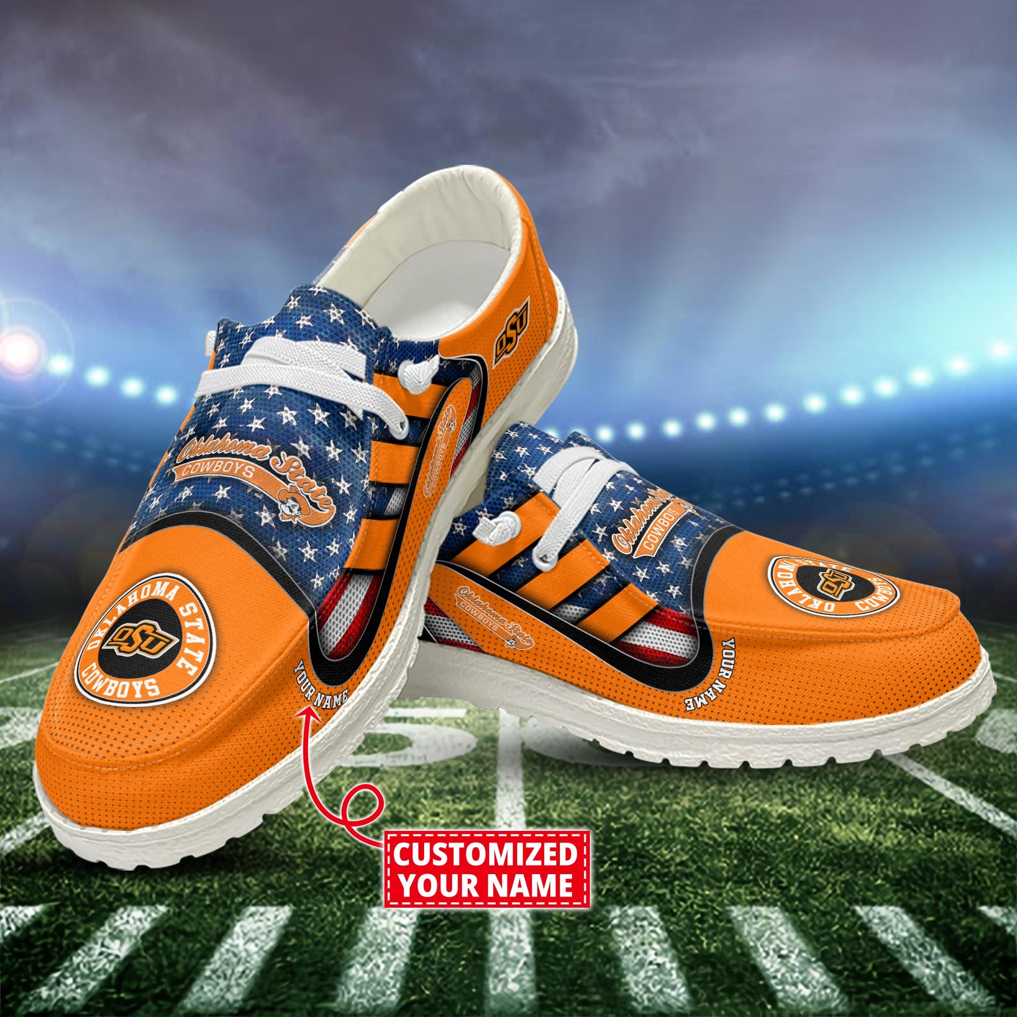 Oklahoma State Cowboys Customized Dude Shoes New Arrivals H53093