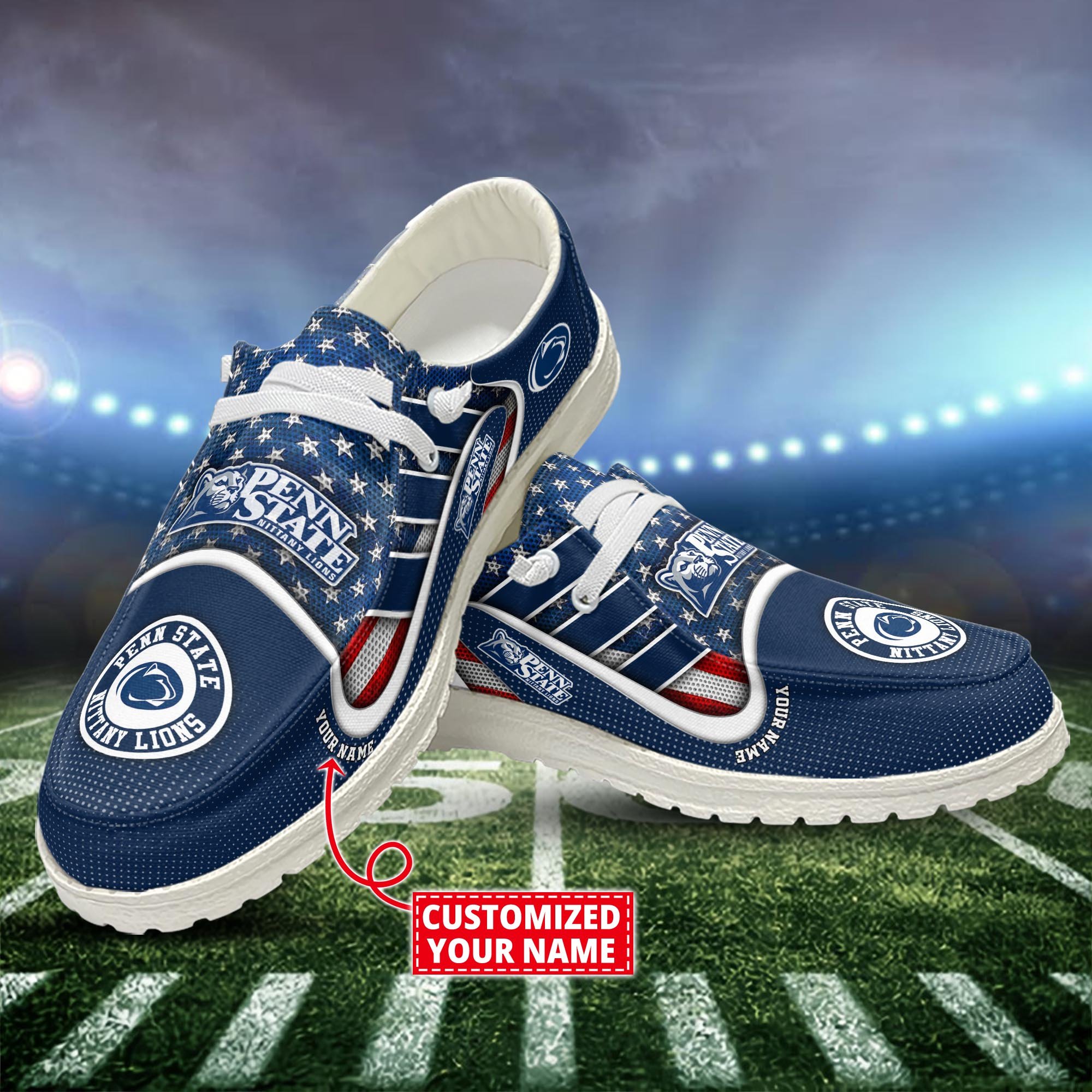 Penn State Nittany Lions Customized Dude Shoes New Arrivals H53093