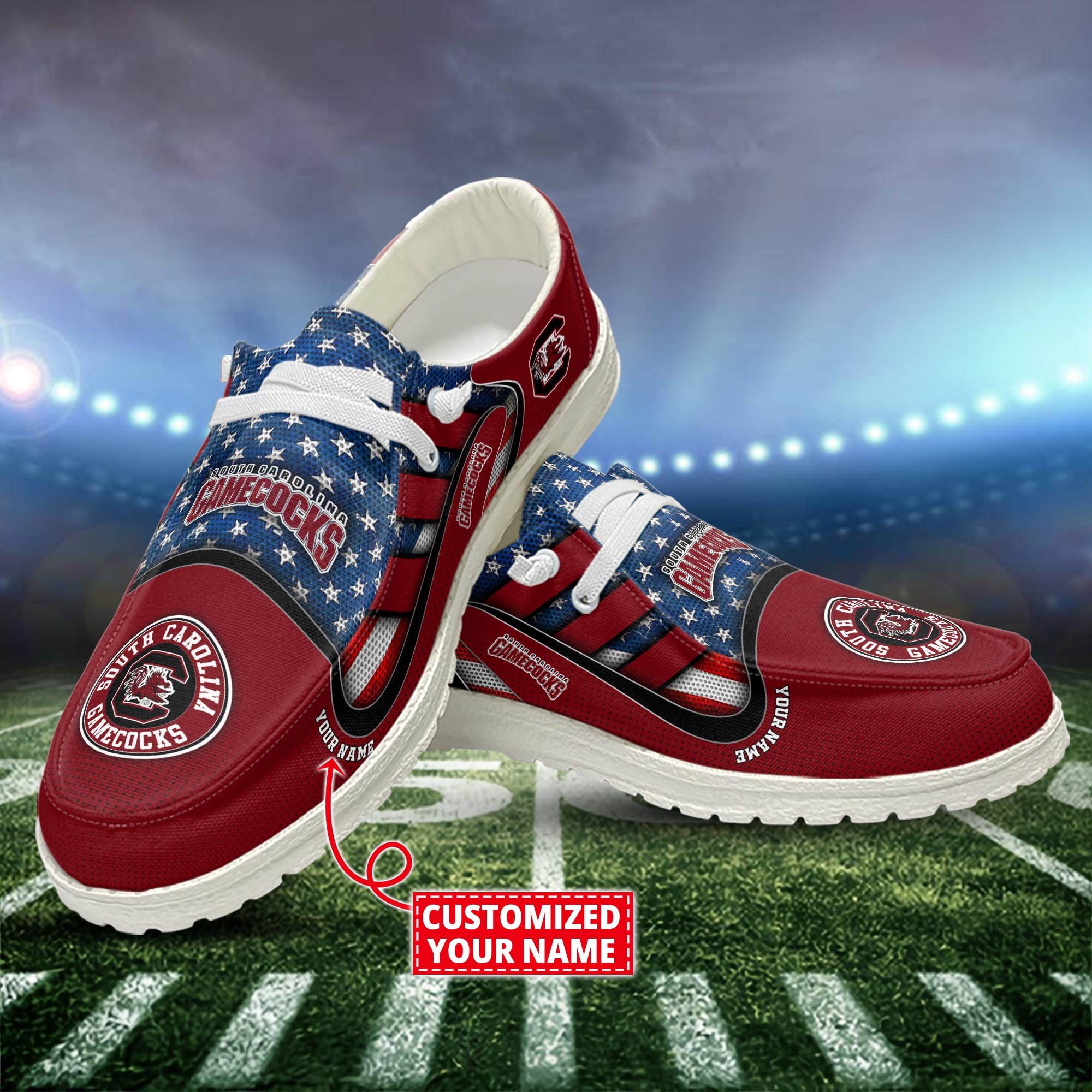 South Carolina Gamecocks Customized Dude Shoes New Arrivals H53093