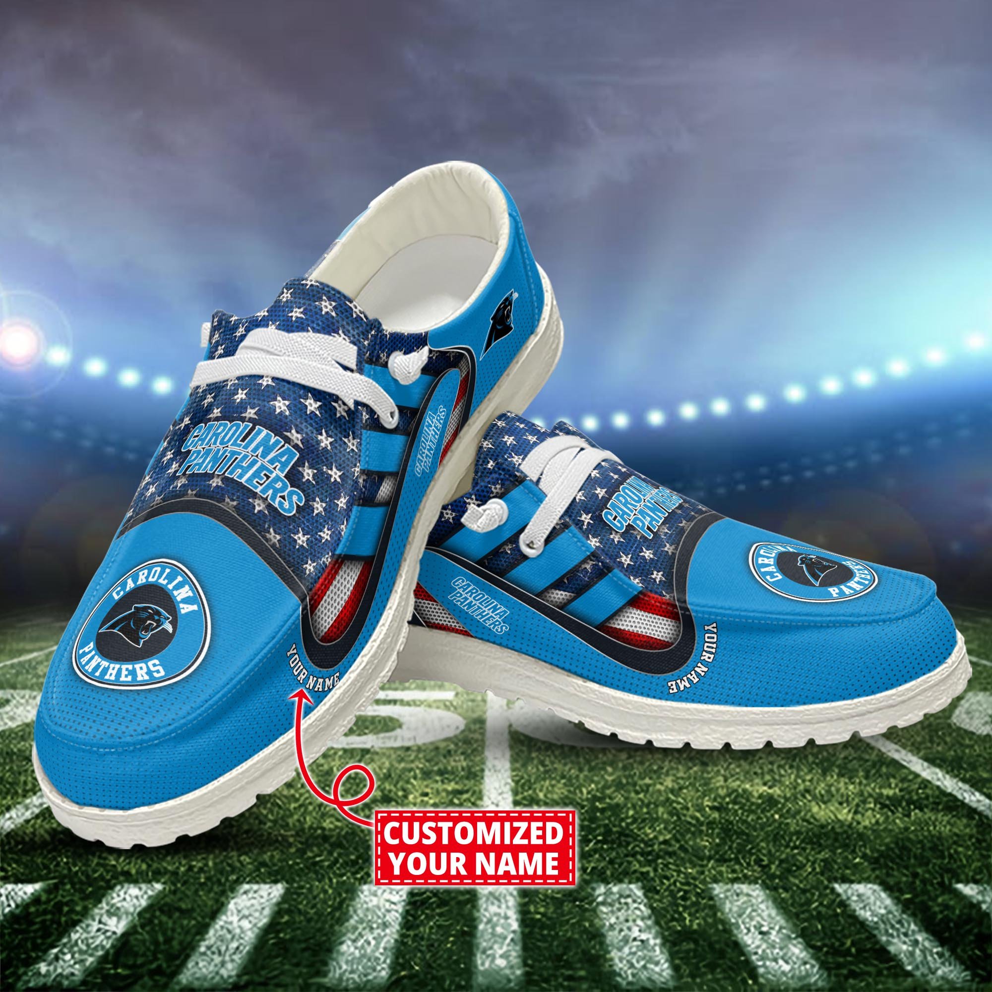 Carolina Panthers Customized Dude Shoes New Arrivals H53093