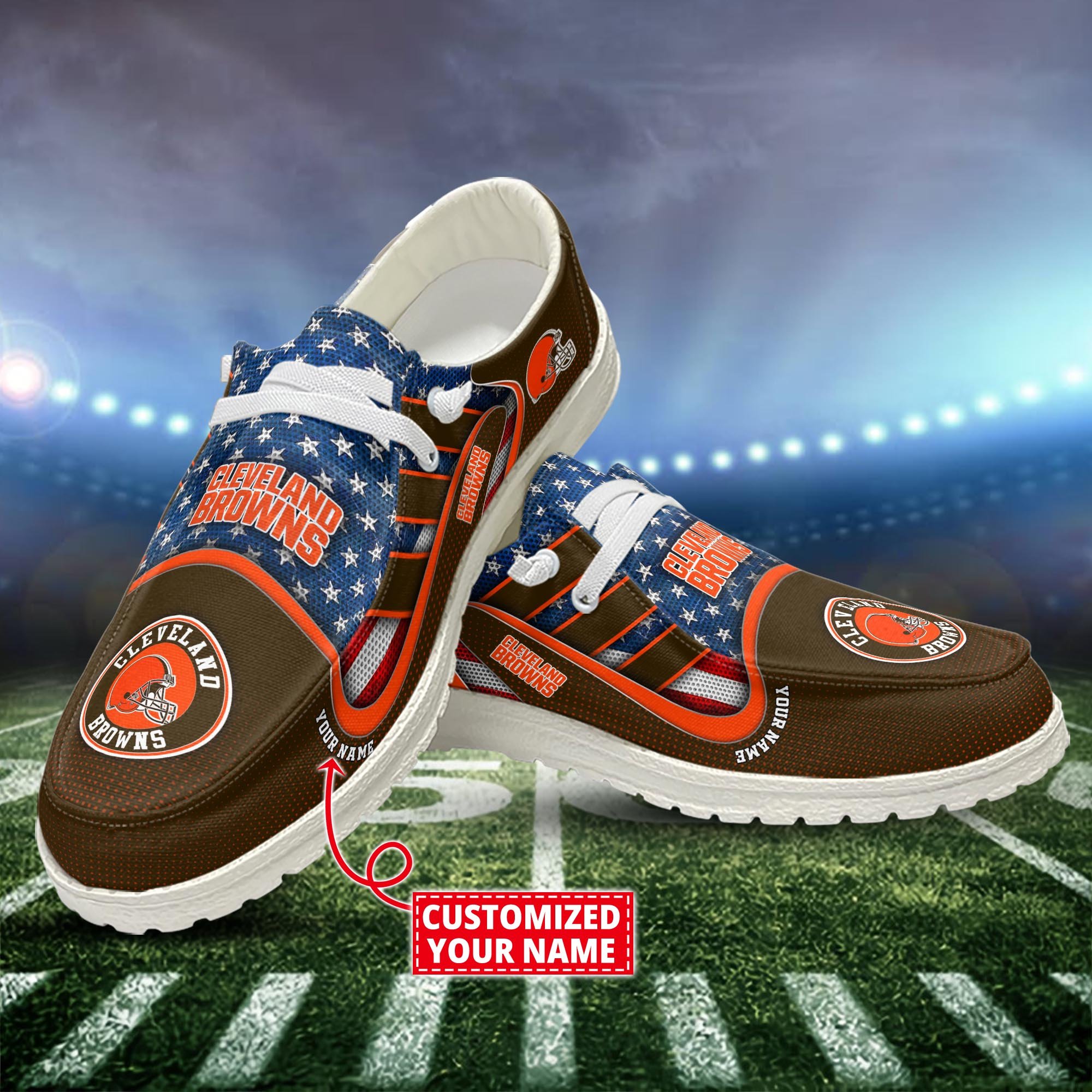 Cleveland Browns Customized Dude Shoes New Arrivals H53093