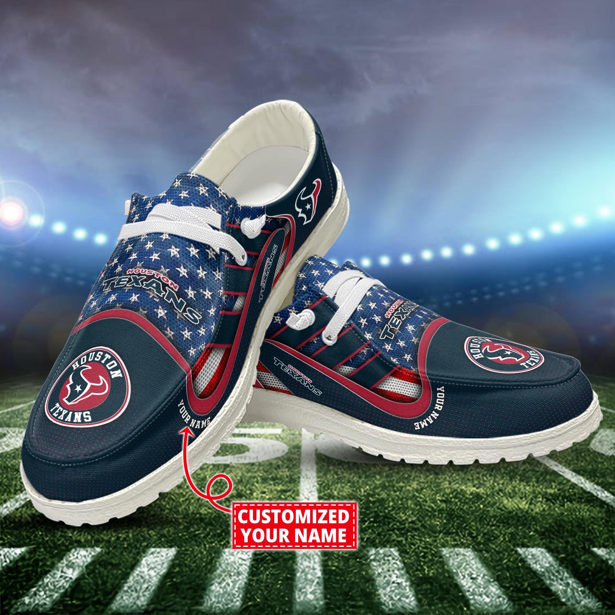 Houston Texans Customized Dude Shoes New Arrivals H53093