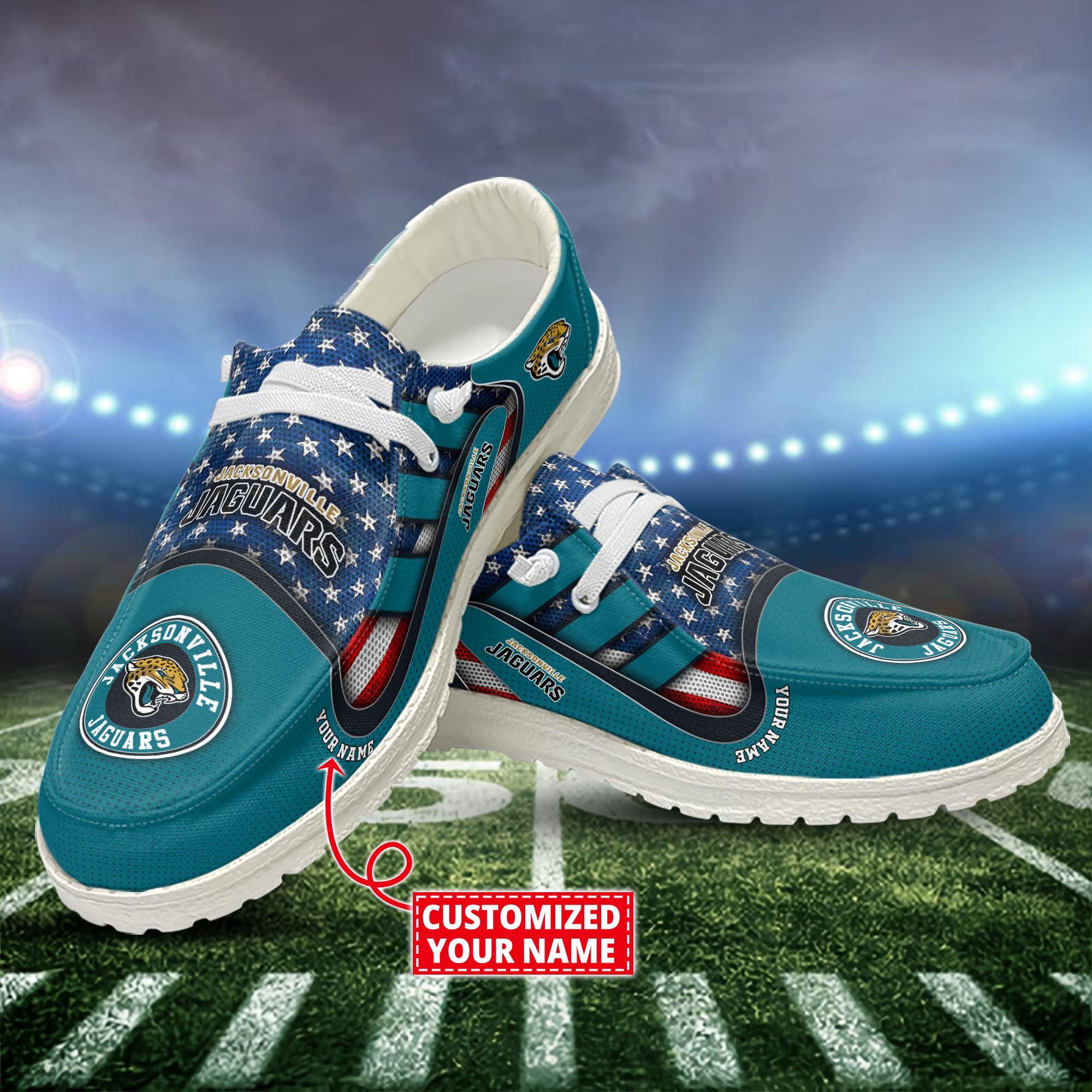 Jacksonville Jaguars Customized Dude Shoes New Arrivals H53093