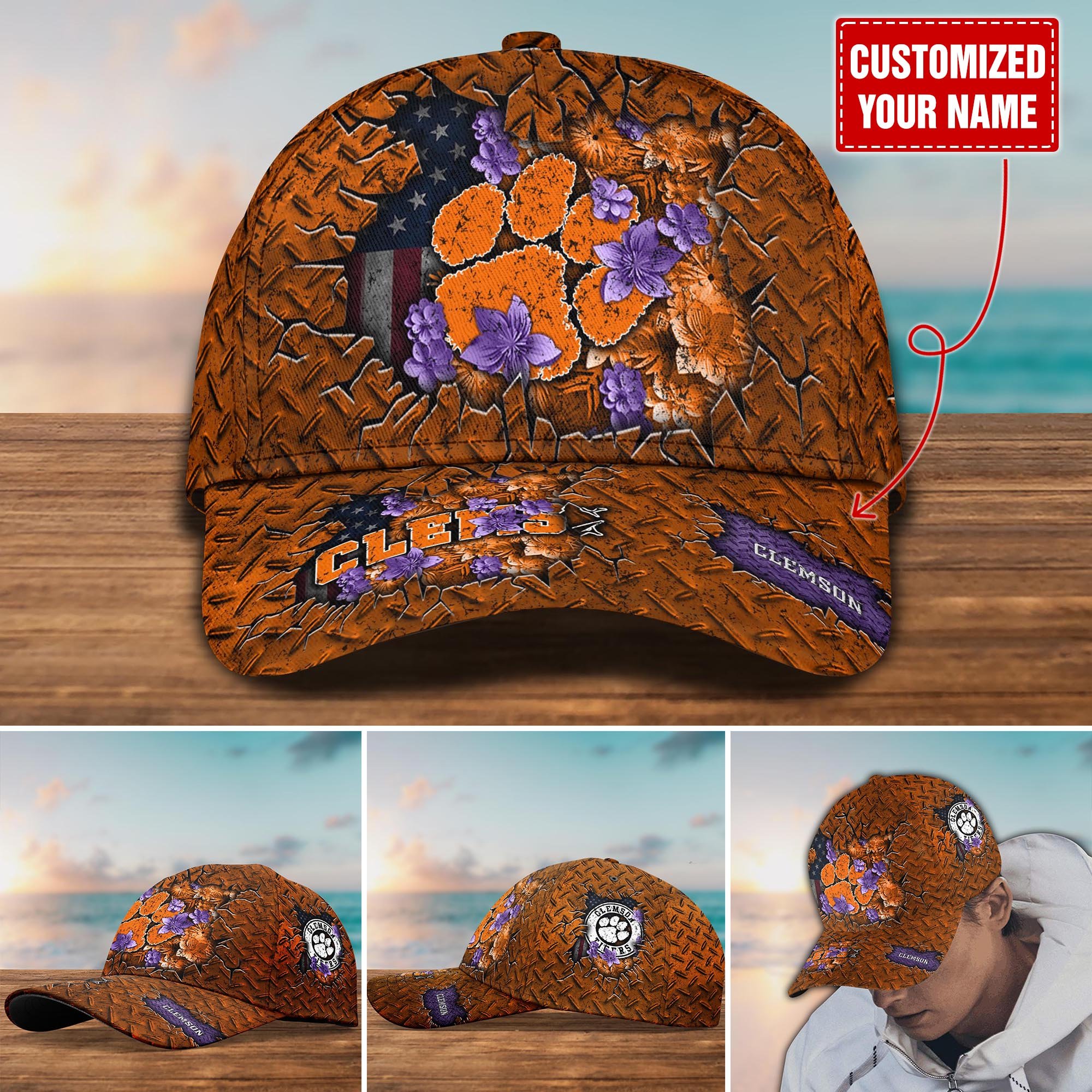 Clemson Tigers Customized Cap Hot Trending. Gift For Fan H58564