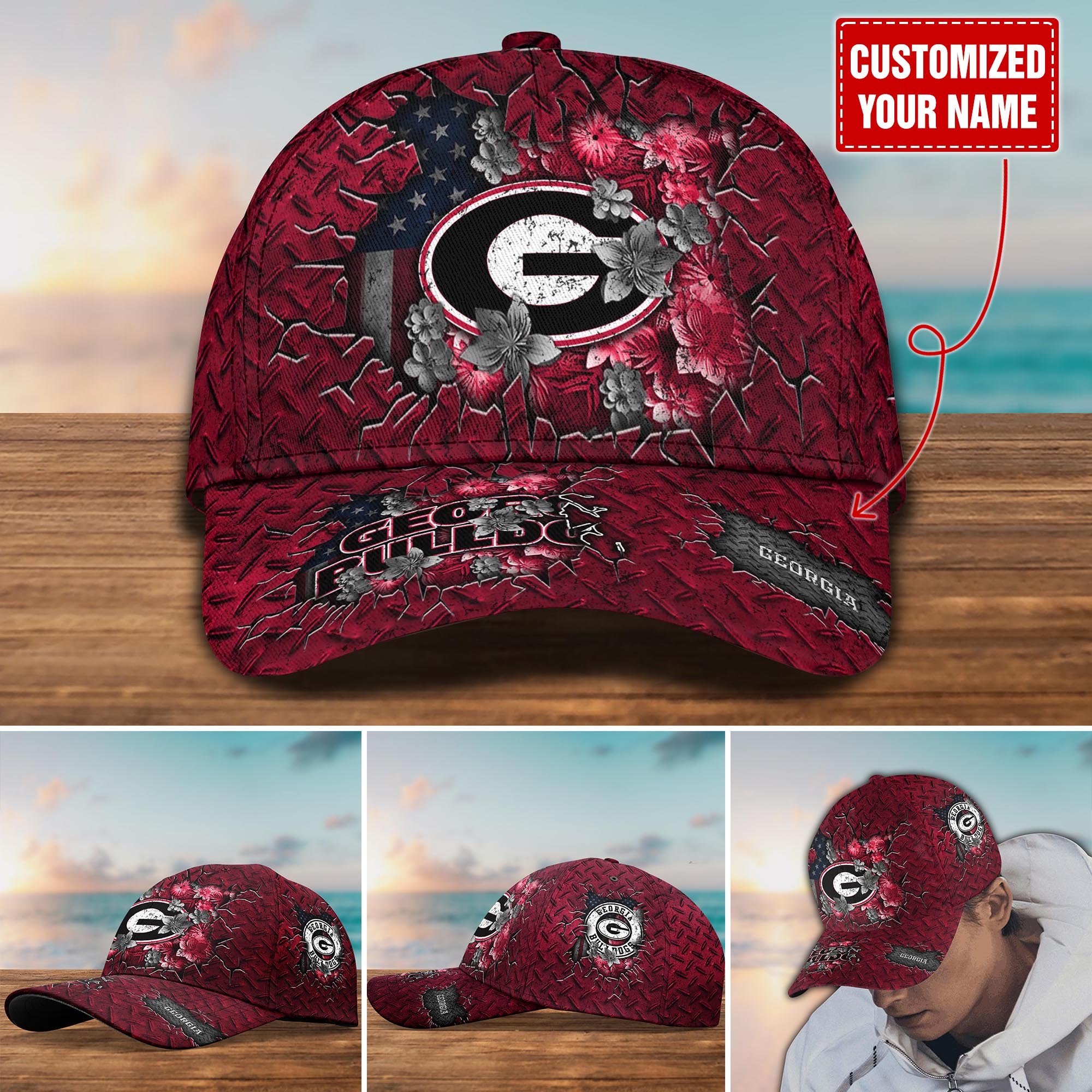 Georgia Bulldogs Customized Cap Hot Trending. Gift For Fan H58564