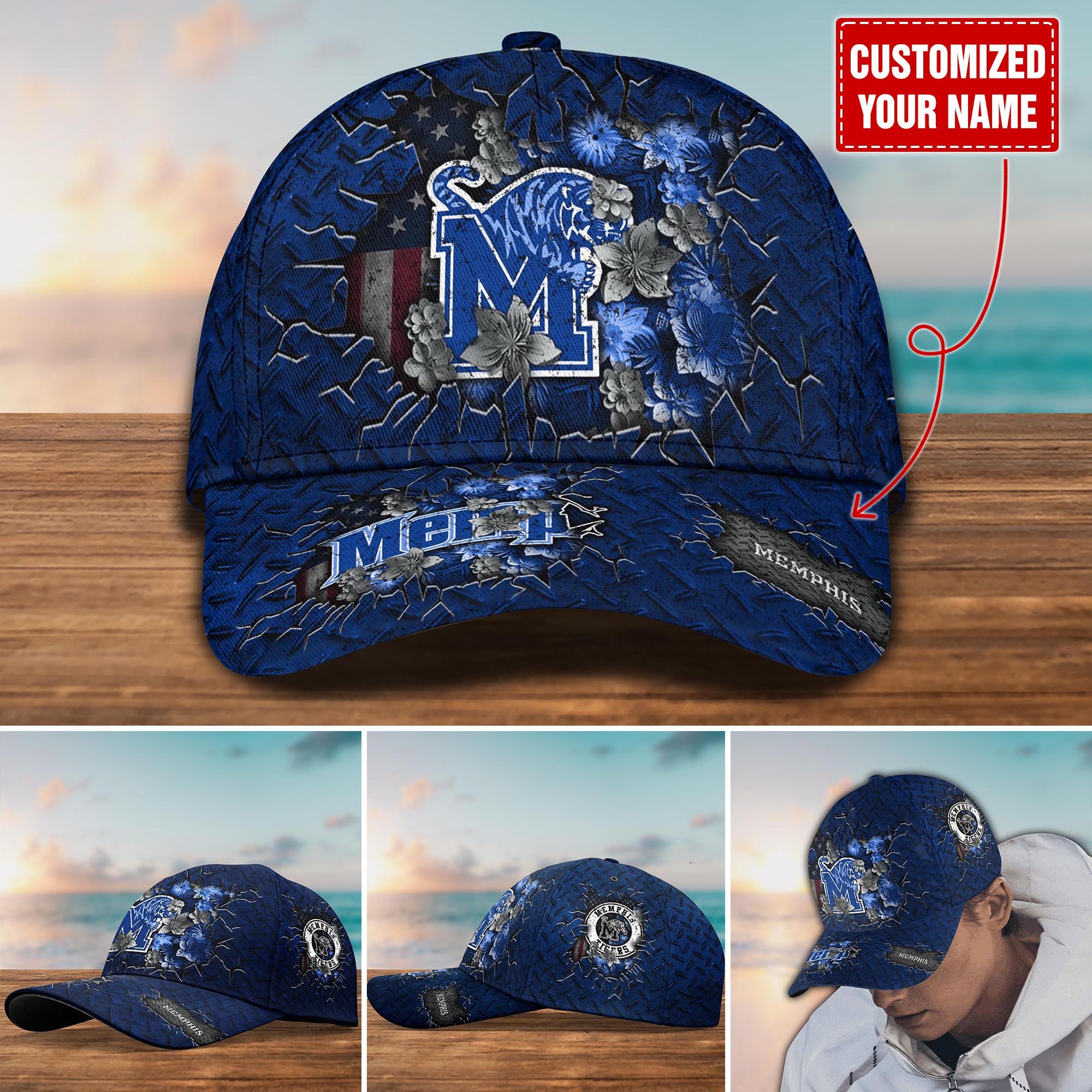 Memphis Tigers Customized Cap Hot Trending. Gift For Fan H58564