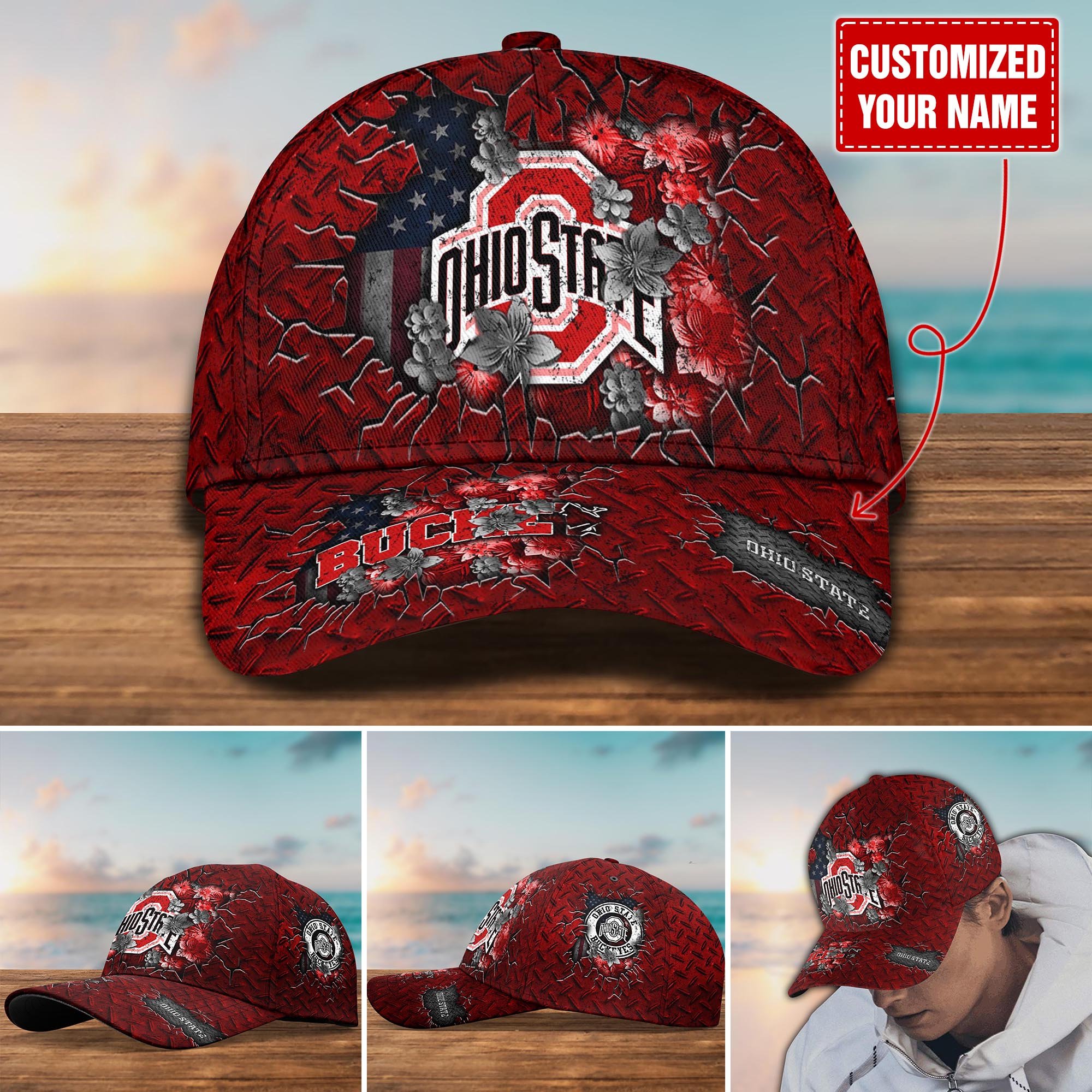 Ohio State Buckeyes Customized Cap Hot Trending. Gift For Fan H58564