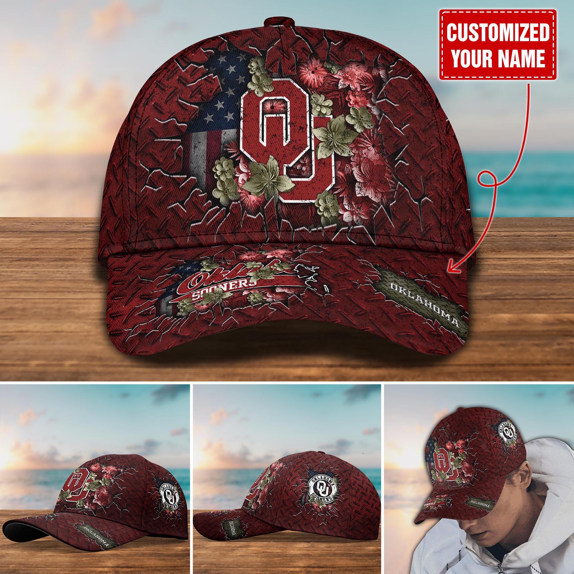 Oklahoma Sooners Customized Cap Hot Trending. Gift For Fan H58564