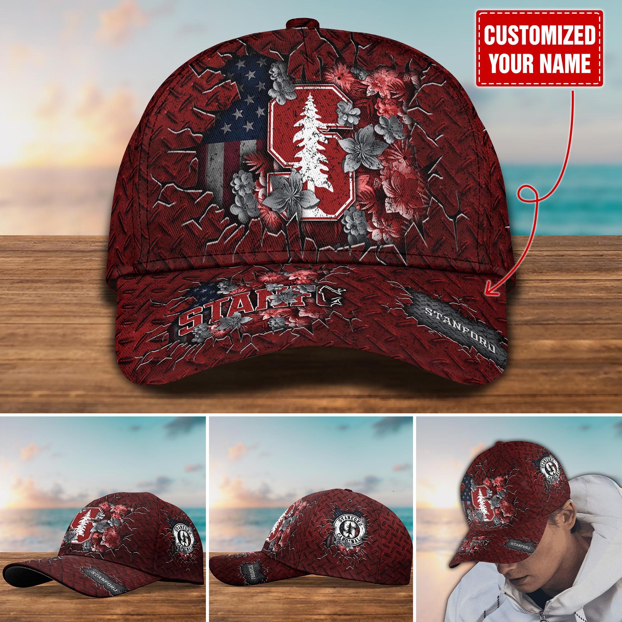 Stanford Cardinal Customized Cap Hot Trending. Gift For Fan H58564