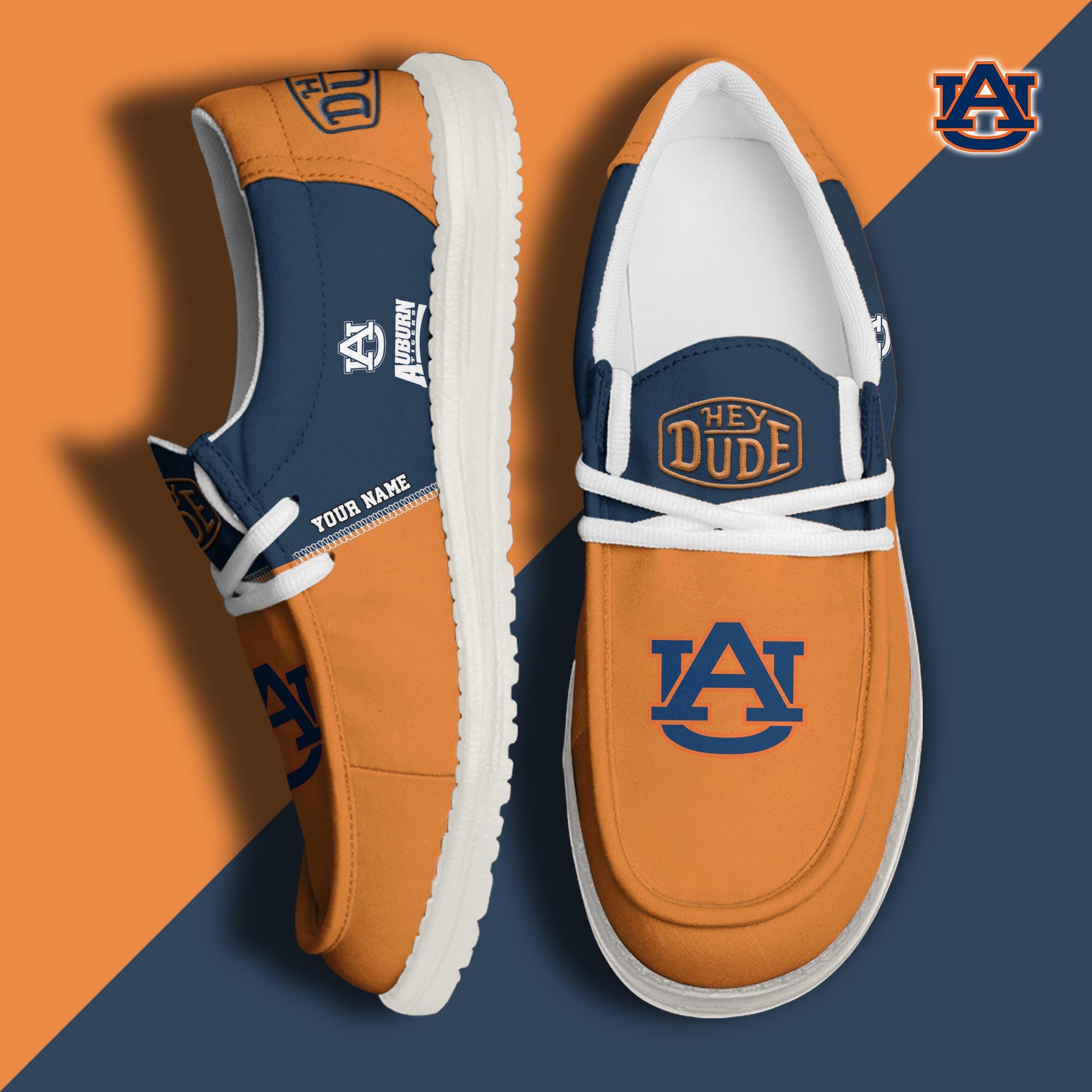 Auburn Tigers Customized Dude Shoes New Arrivals H60993