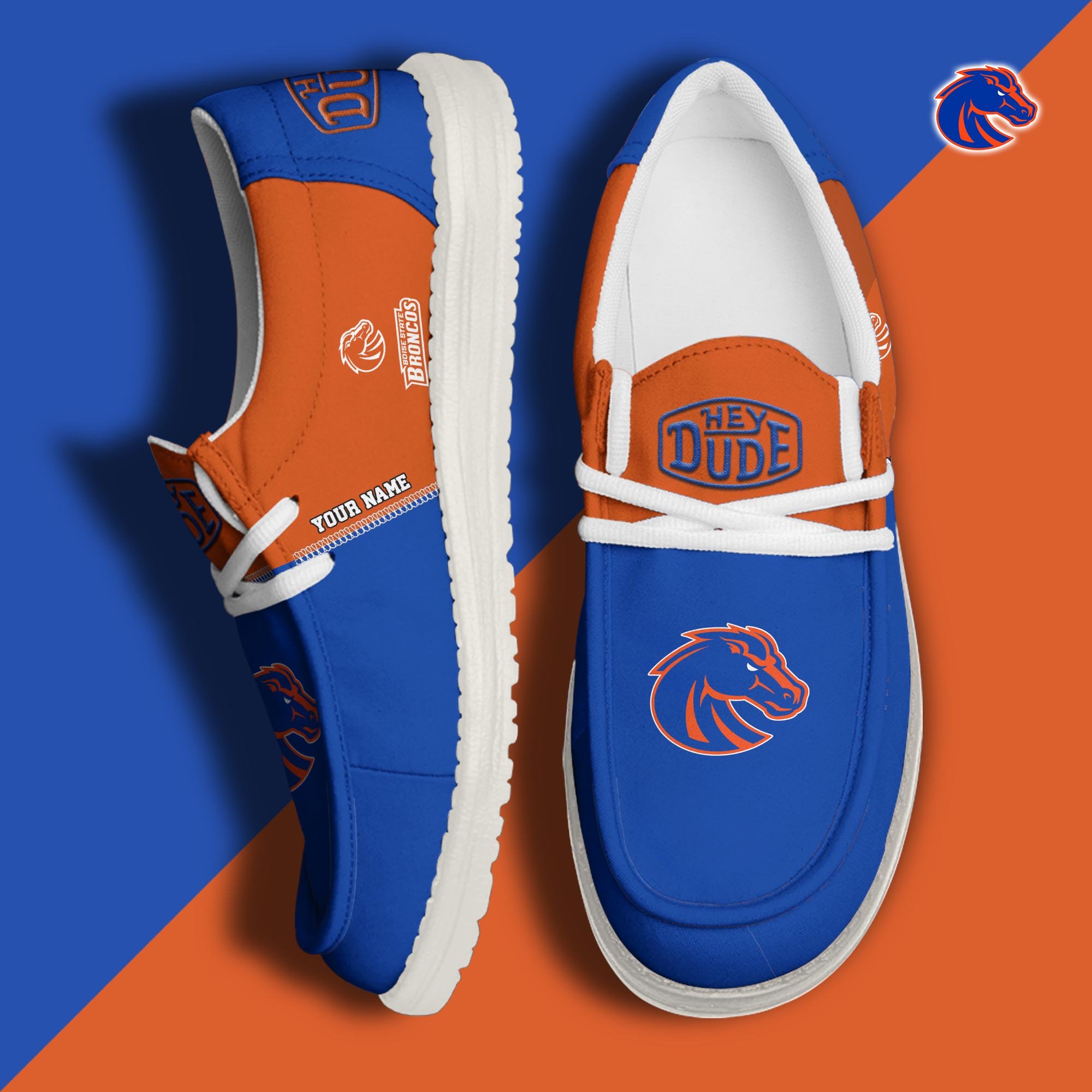 Boise State Broncos Customized Dude Shoes New Arrivals H60993