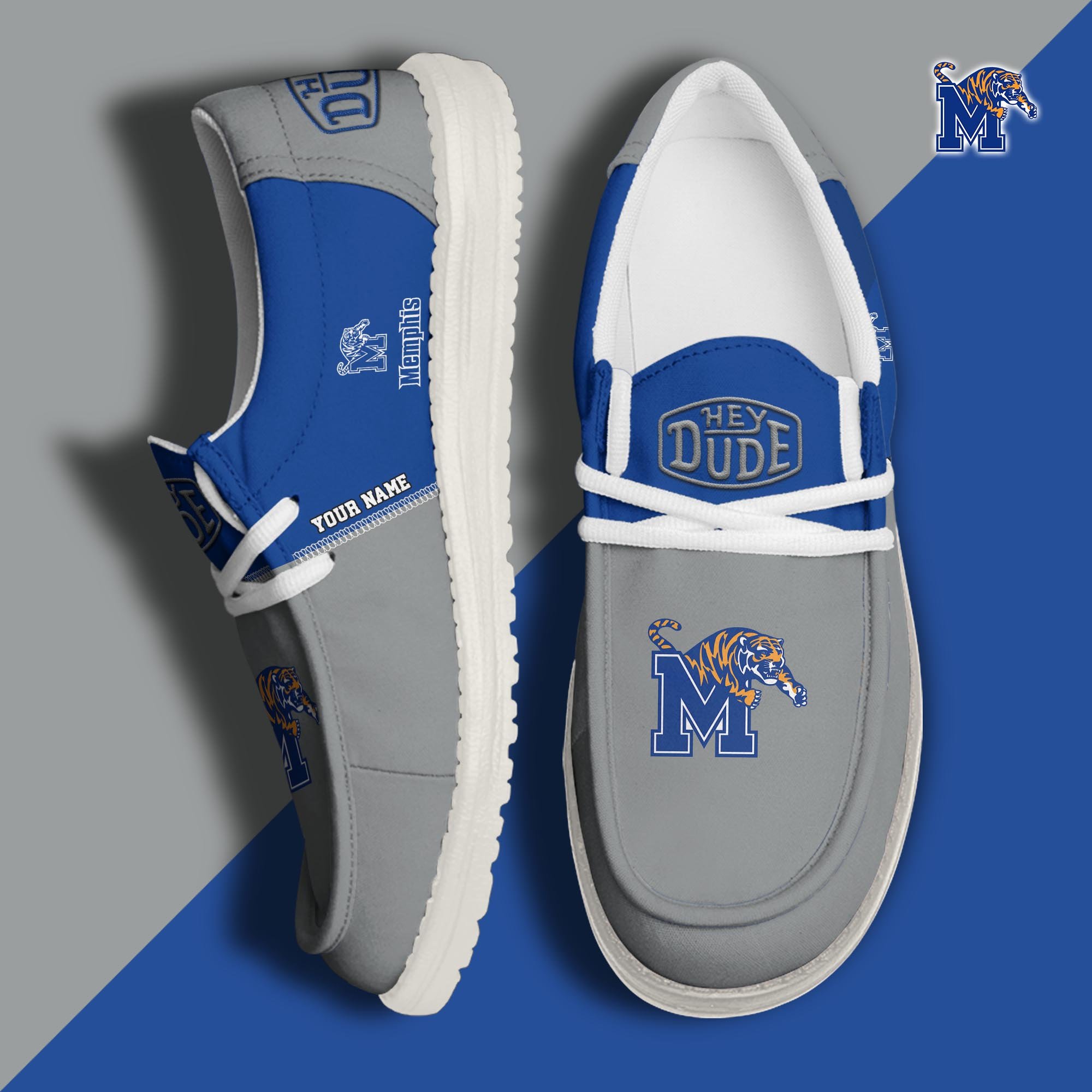 Memphis Tigers Customized Dude Shoes New Arrivals H60993