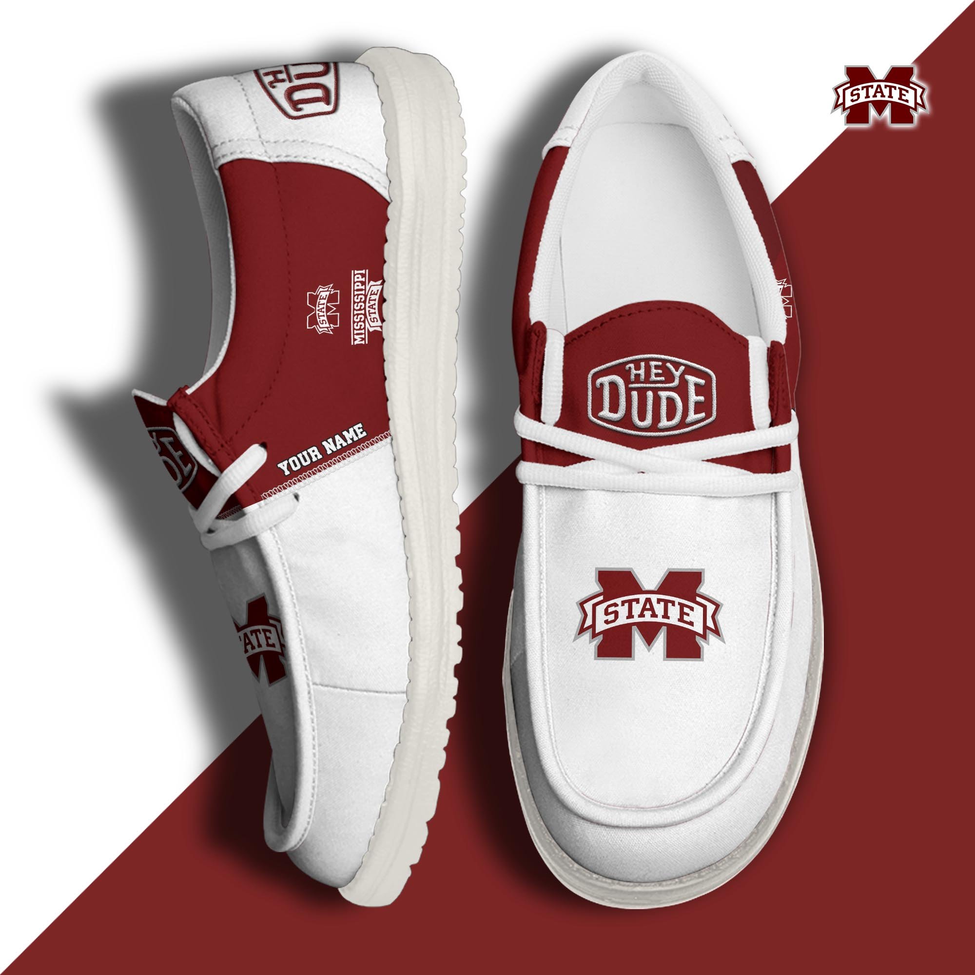 Mississippi State Bulldogs Customized Dude Shoes New Arrivals H60993