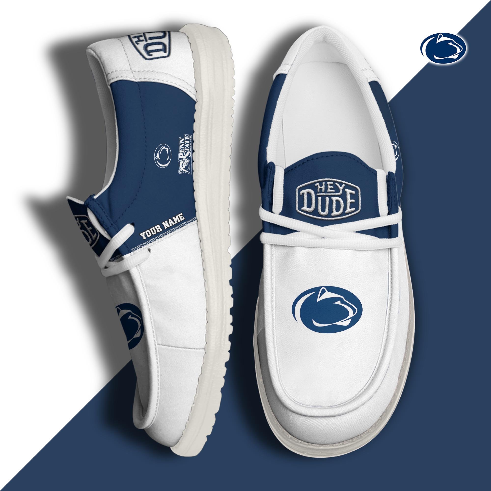 Penn State Nittany Lions Customized Dude Shoes New Arrivals H60993