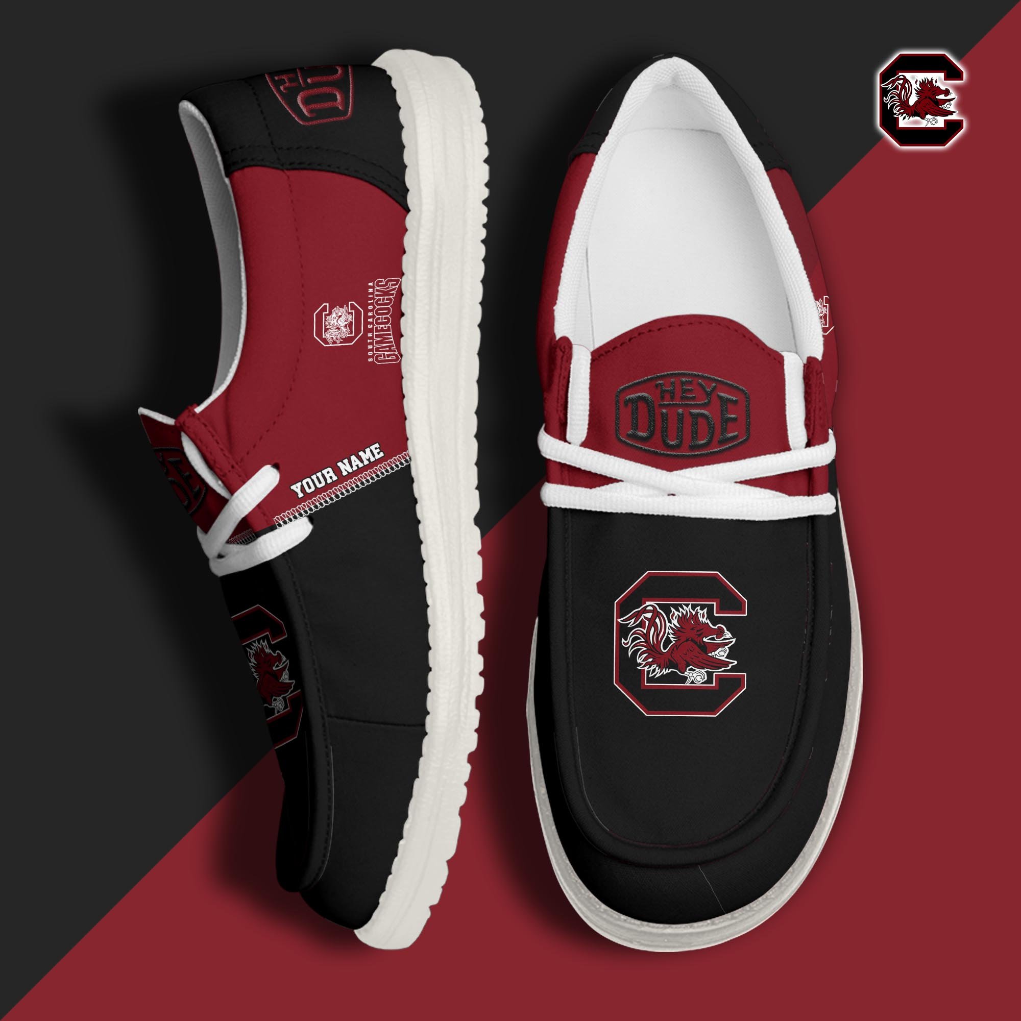 South Carolina Gamecocks Customized Dude Shoes New Arrivals H60993