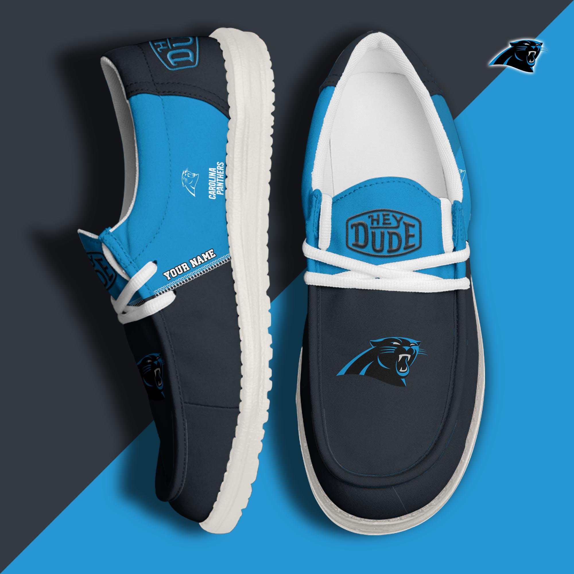 Carolina Panthers Customized Dude Shoes New Arrivals H60993