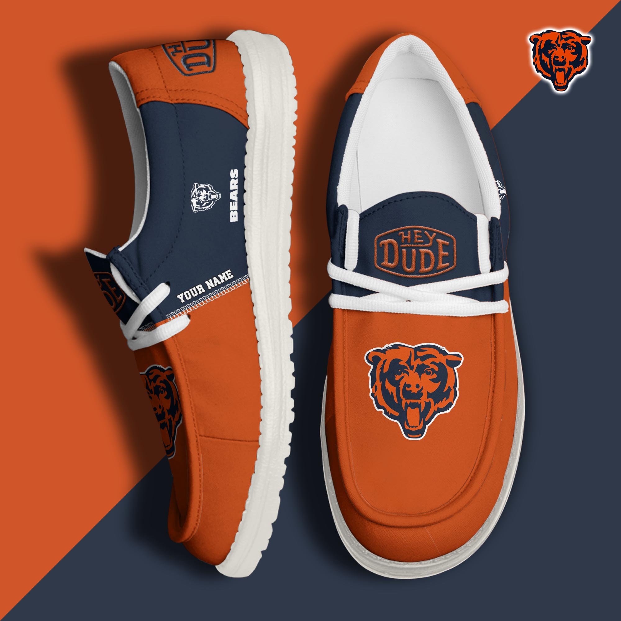 Chicago Bears Customized Dude Shoes New Arrivals H60993