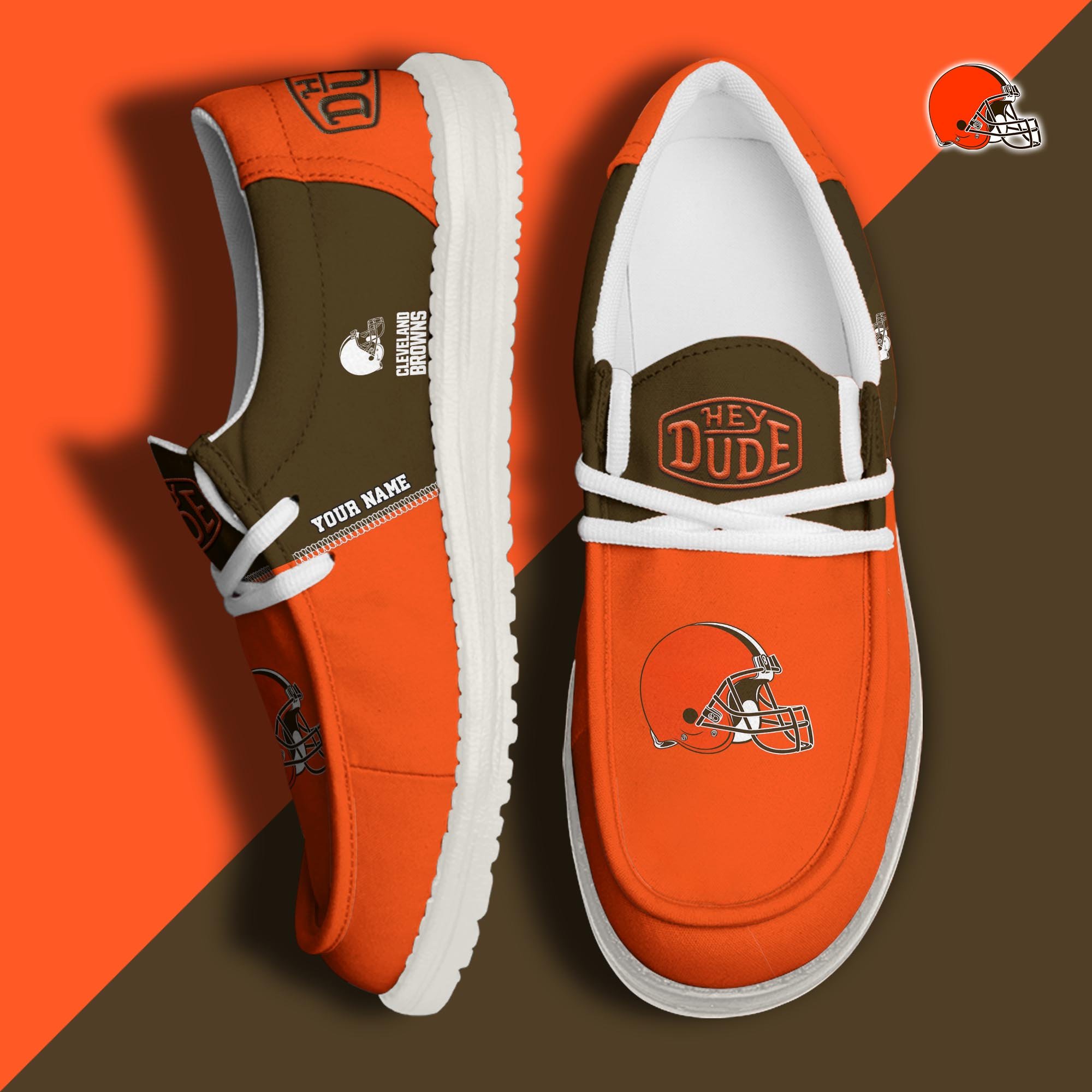 Cleveland Browns Customized Dude Shoes New Arrivals H60993