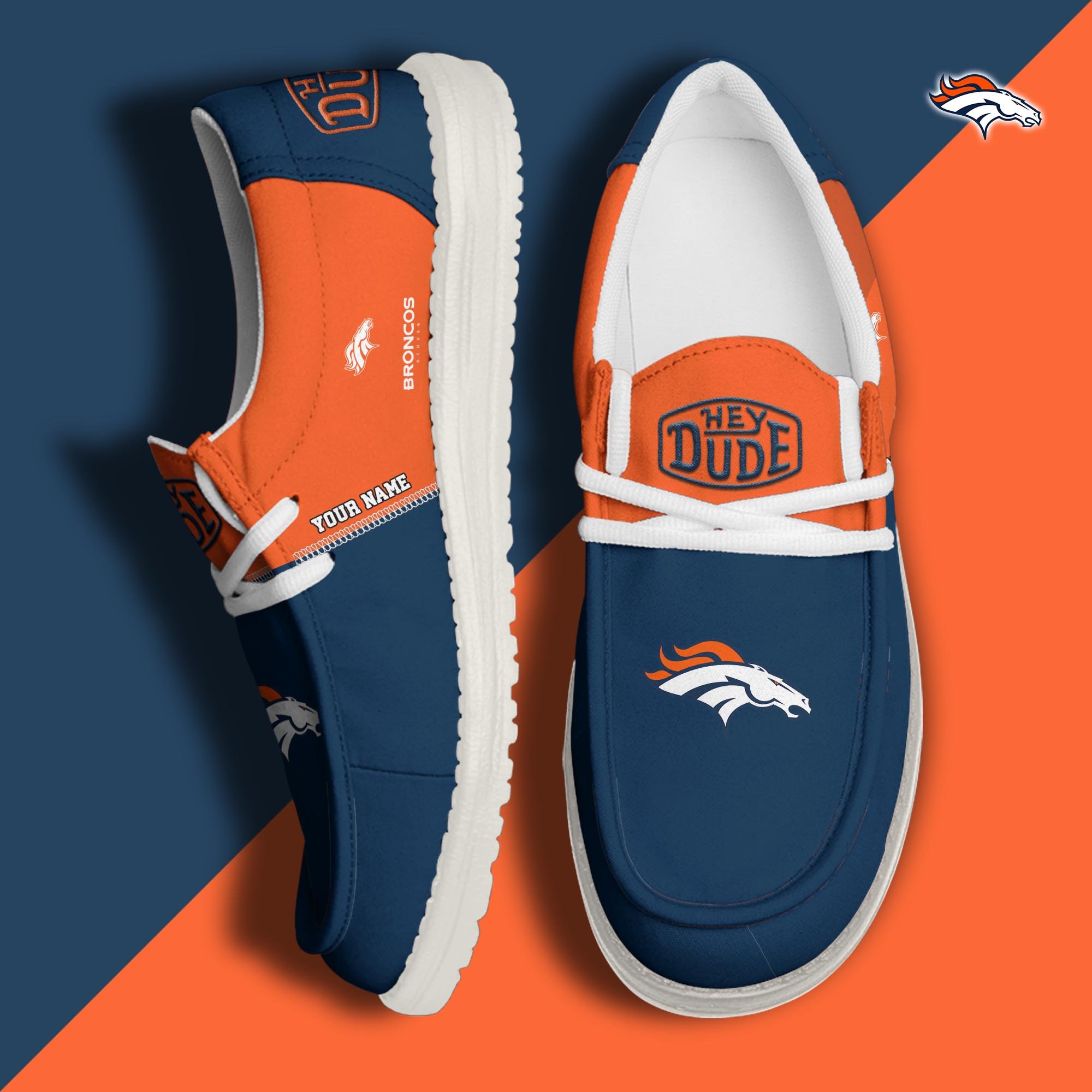 Denver Broncos Customized Dude Shoes New Arrivals H60993