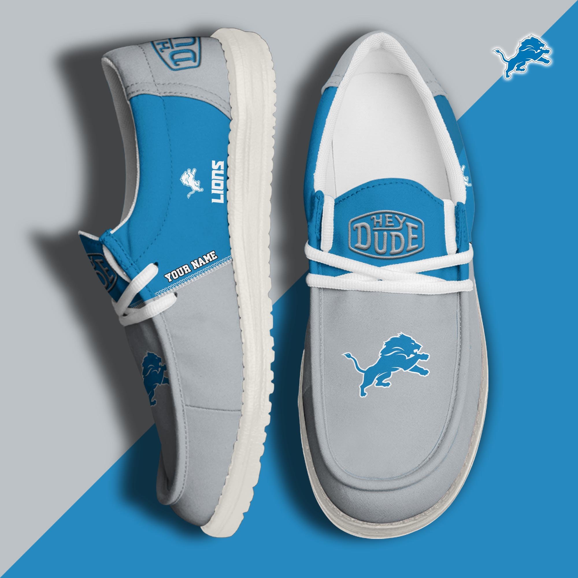 Detroit Lions Customized Dude Shoes New Arrivals H60993