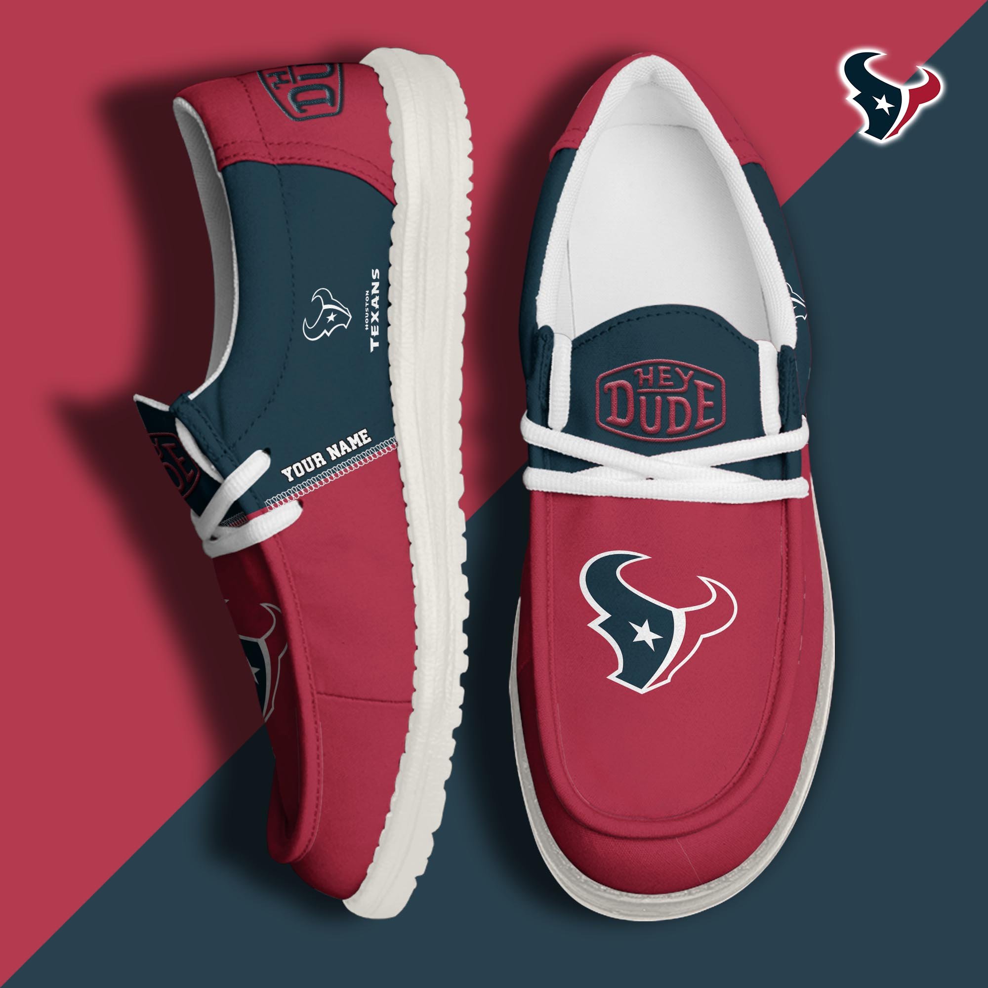 Houston Texans Customized Dude Shoes New Arrivals H60993