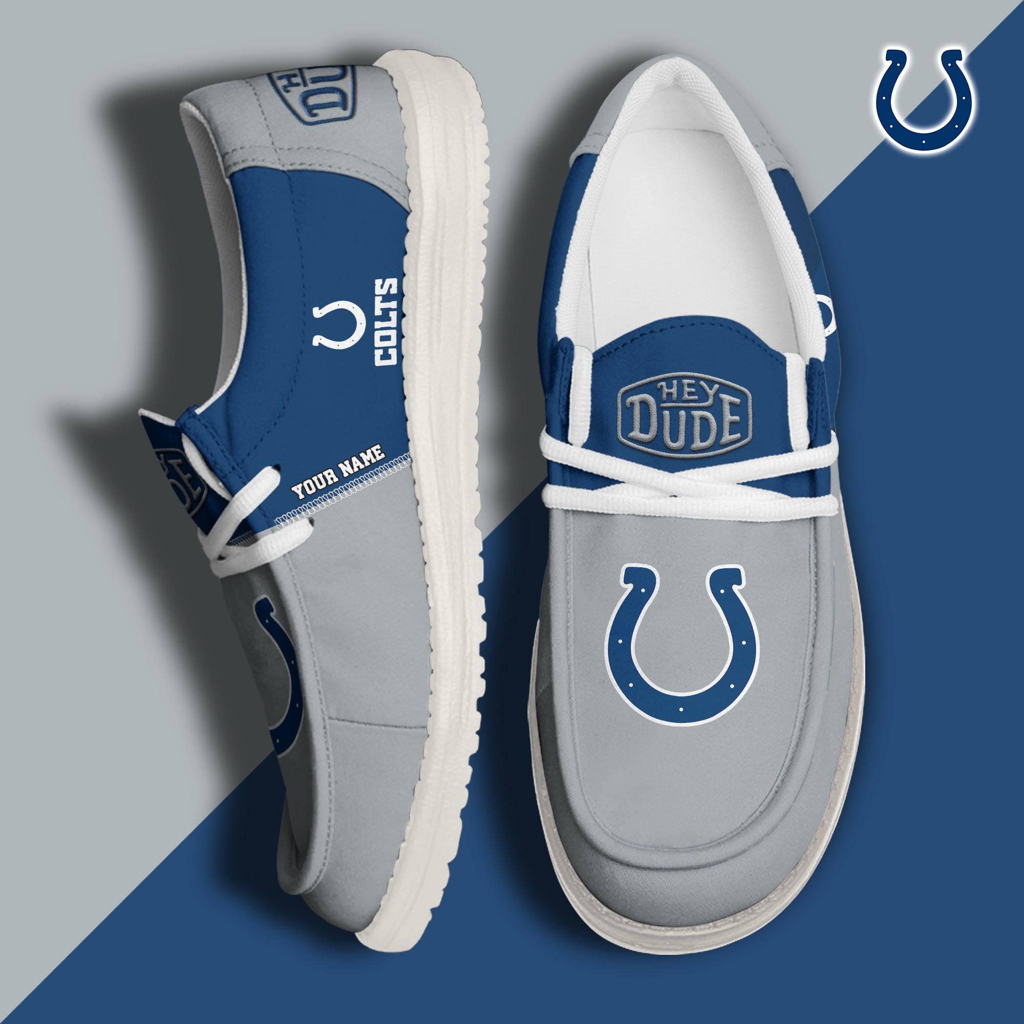 Indianapolis Colts Customized Dude Shoes New Arrivals H60993