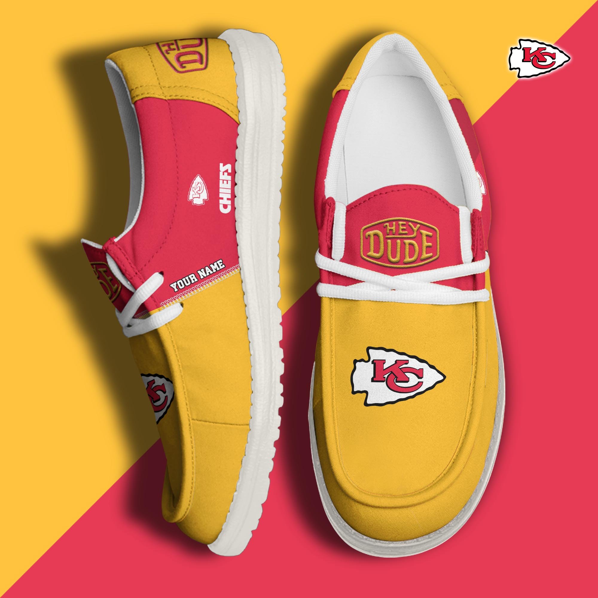 Kansas City Chiefs Customized Dude Shoes New Arrivals H60993