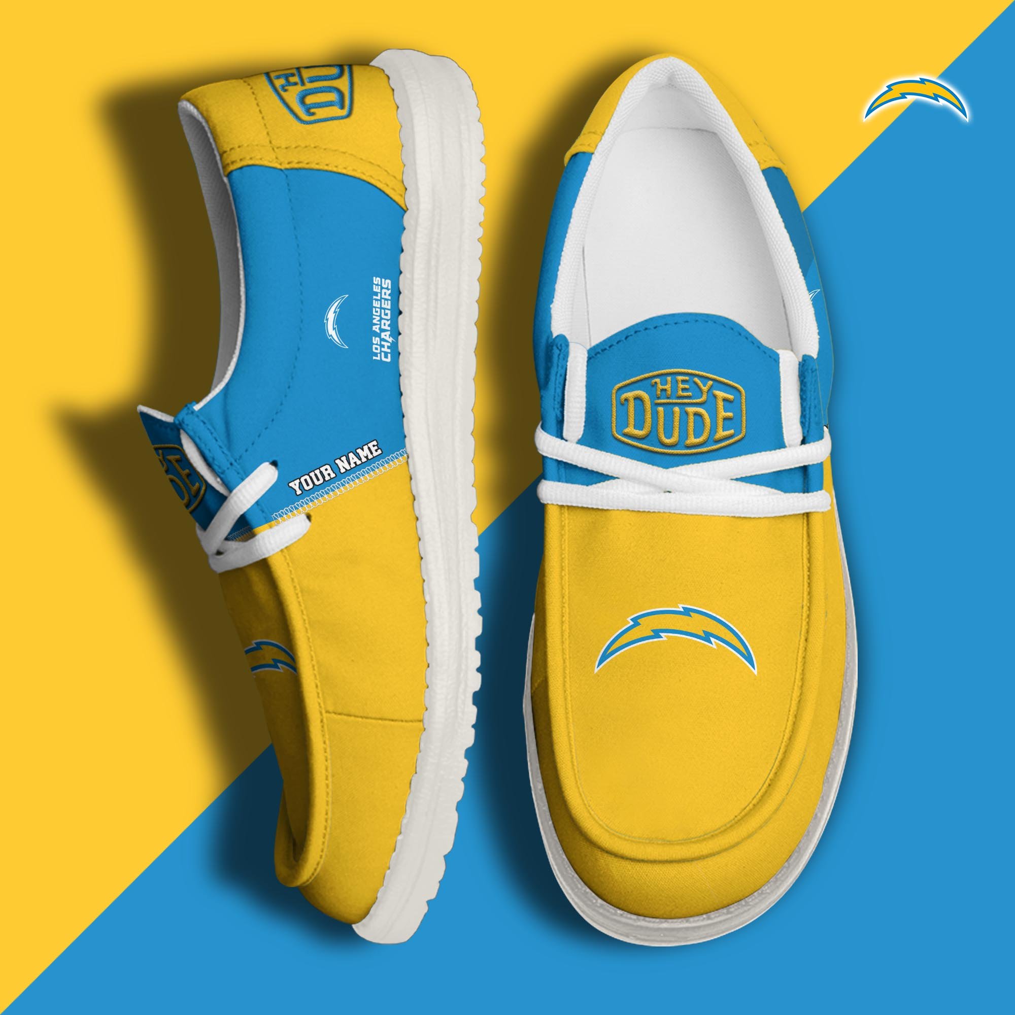 Los Angeles Chargers Customized Dude Shoes New Arrivals H60993