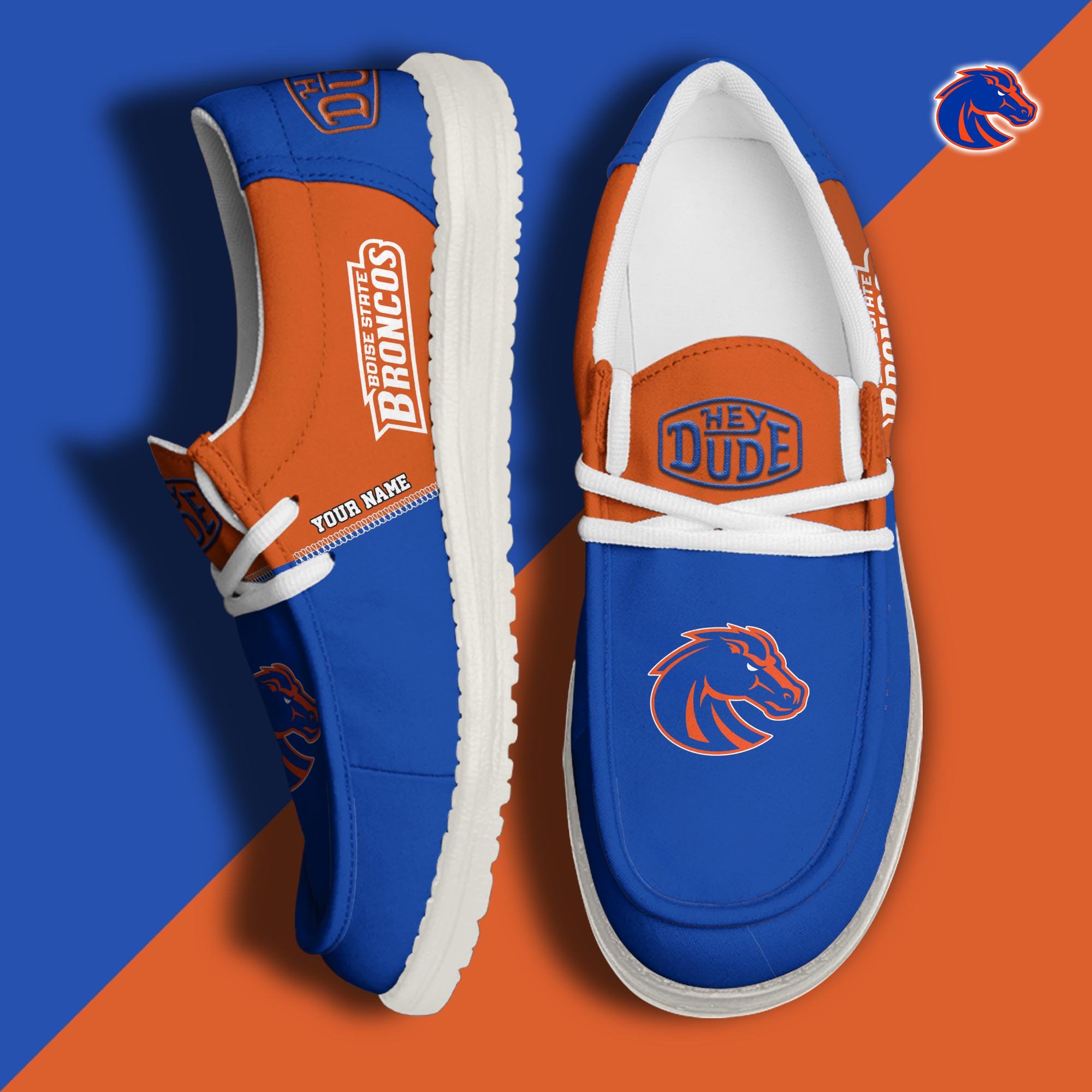 Boise State Broncos HD Canvas Loafer Shoes Custom New Arrivals 61048