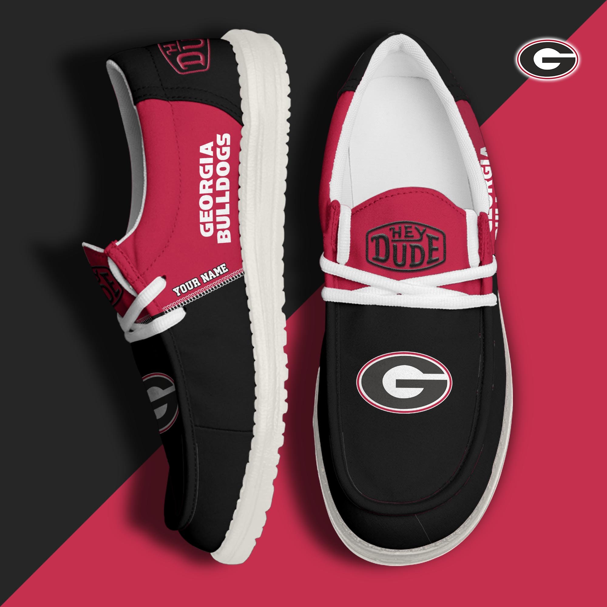 Georgia Bulldogs HD Canvas Loafer Shoes Custom New Arrivals 61048