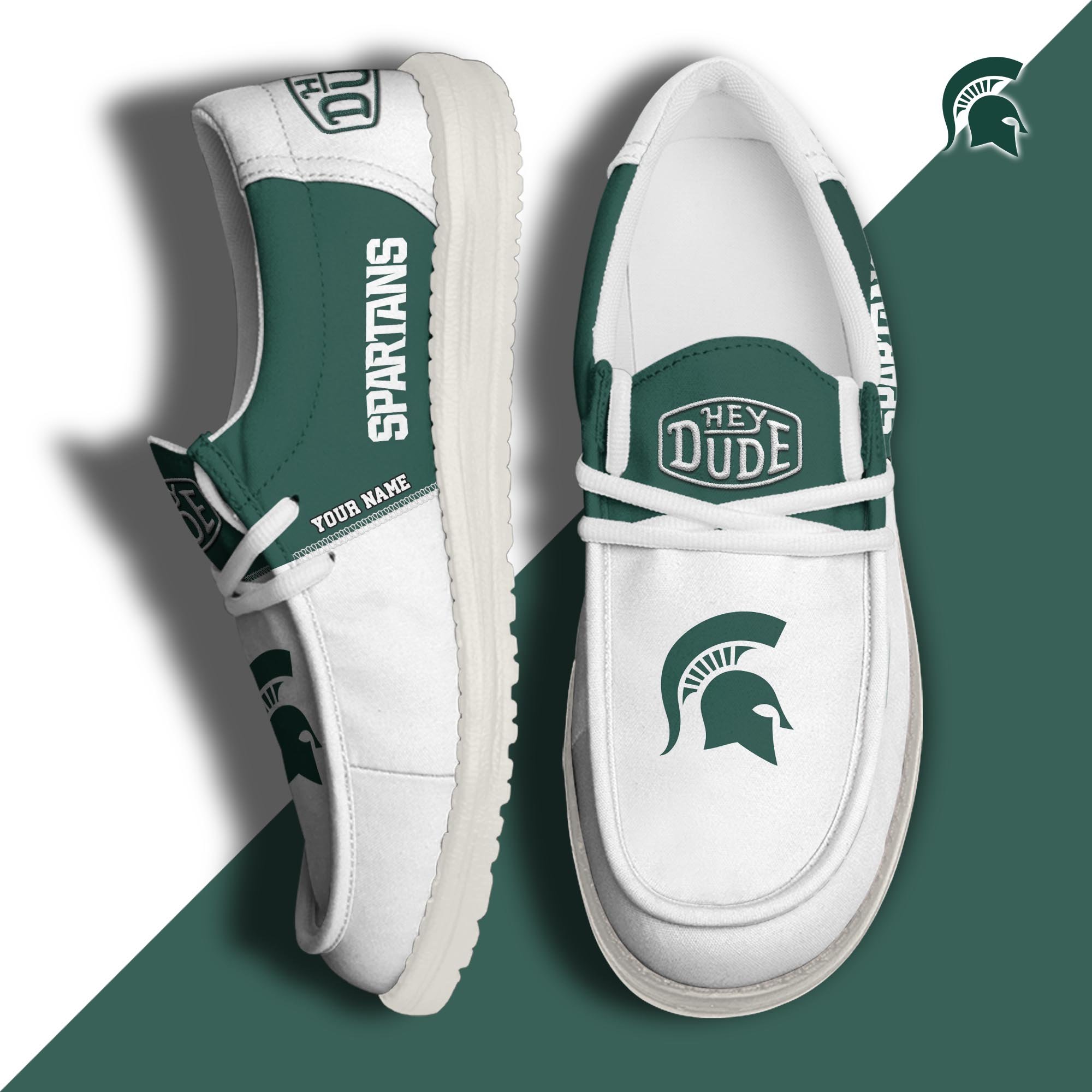 Michigan State Spartans HD Canvas Loafer Shoes Custom New Arrivals 61048