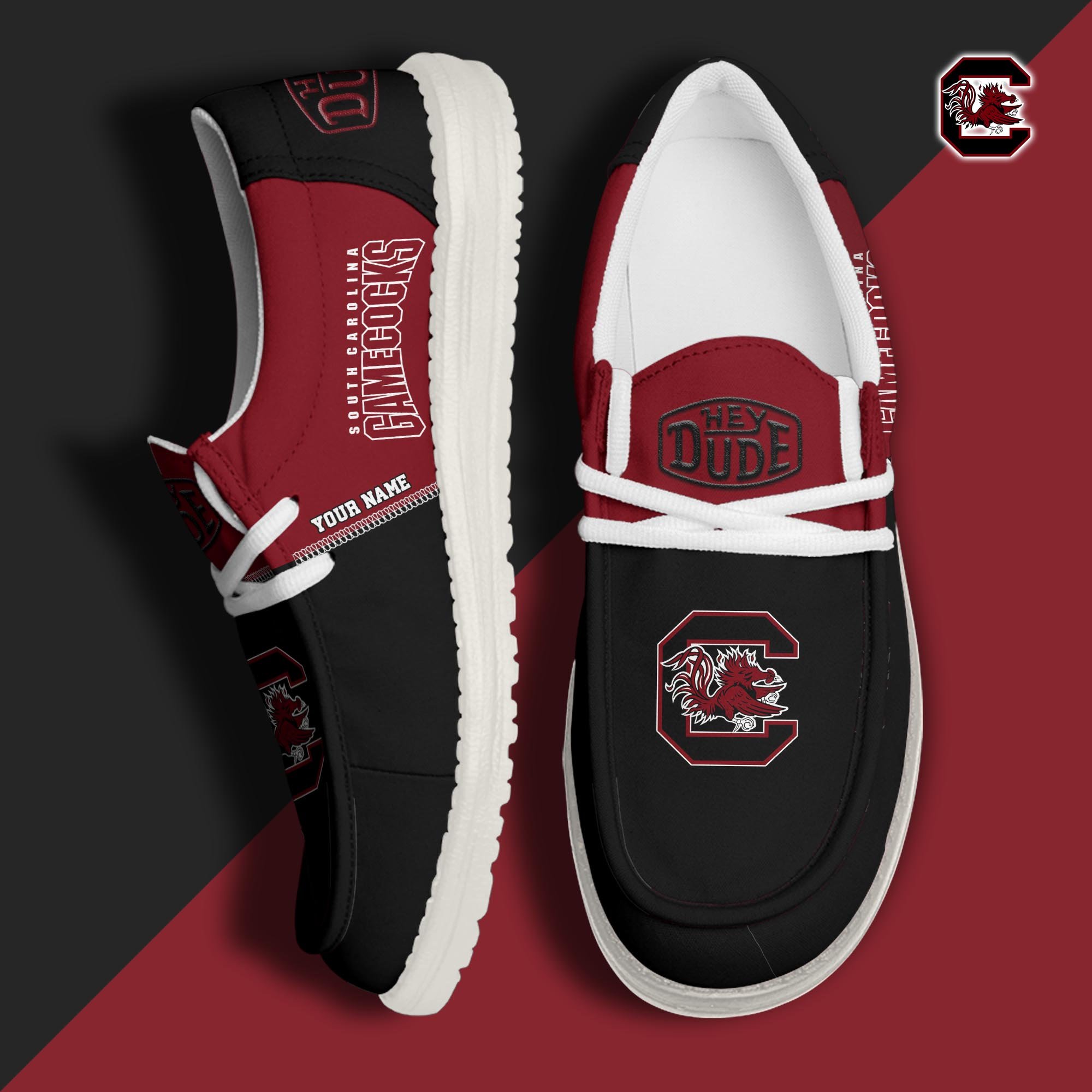 South Carolina Gamecocks HD Canvas Loafer Shoes Custom New Arrivals 61048