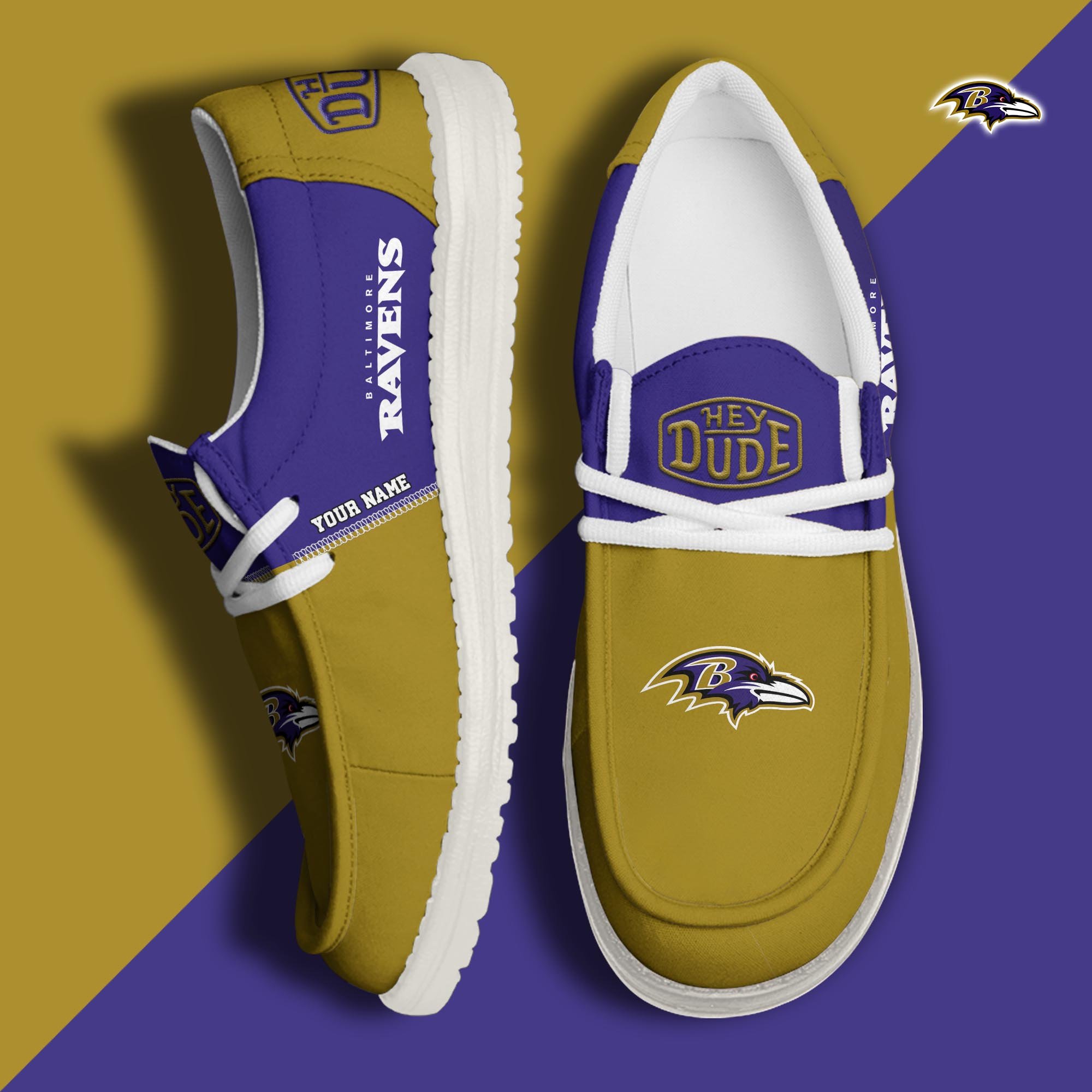 Baltimore Ravens HD Canvas Loafer Shoes Custom New Arrivals 61048