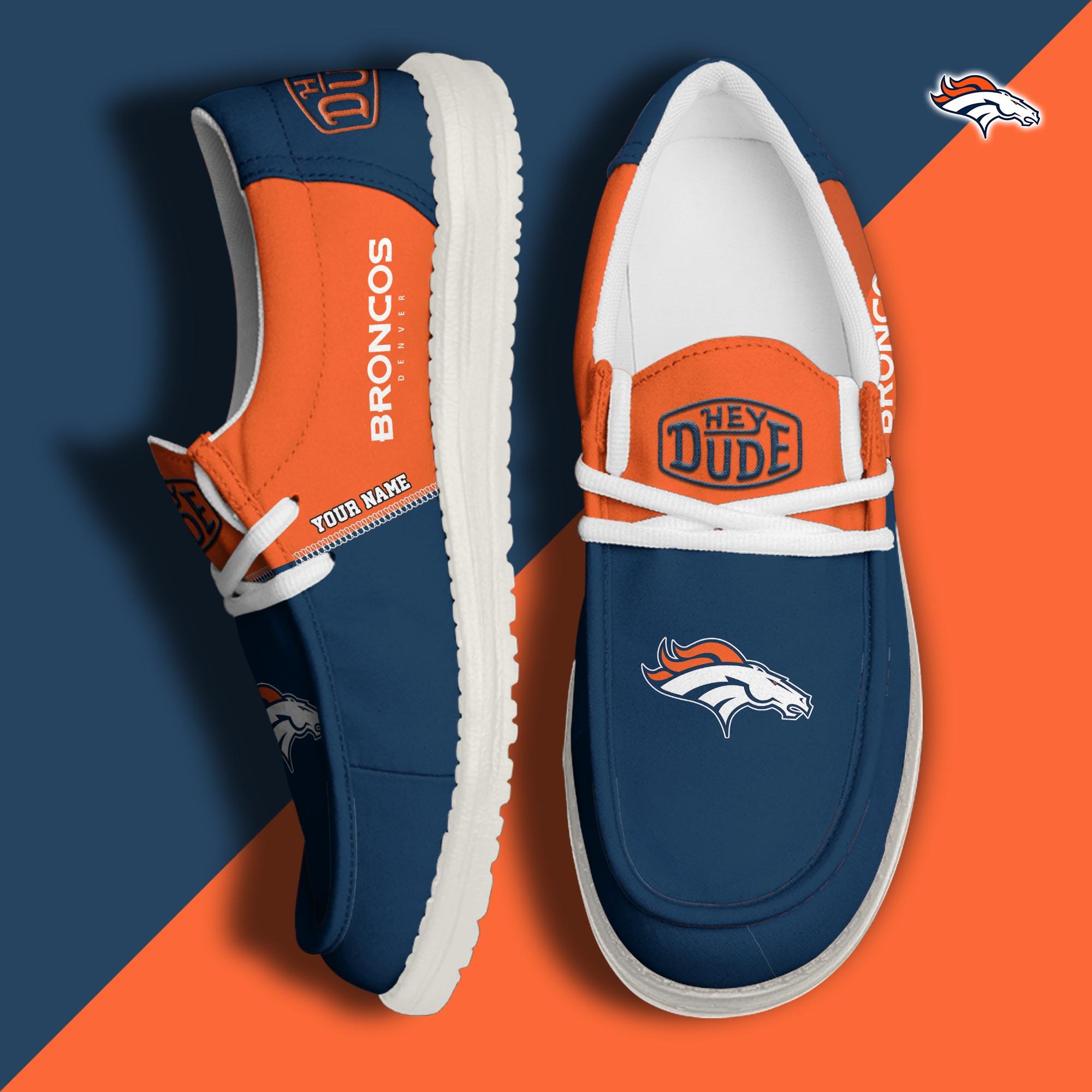 Denver Broncos HD Canvas Loafer Shoes Custom New Arrivals 61048