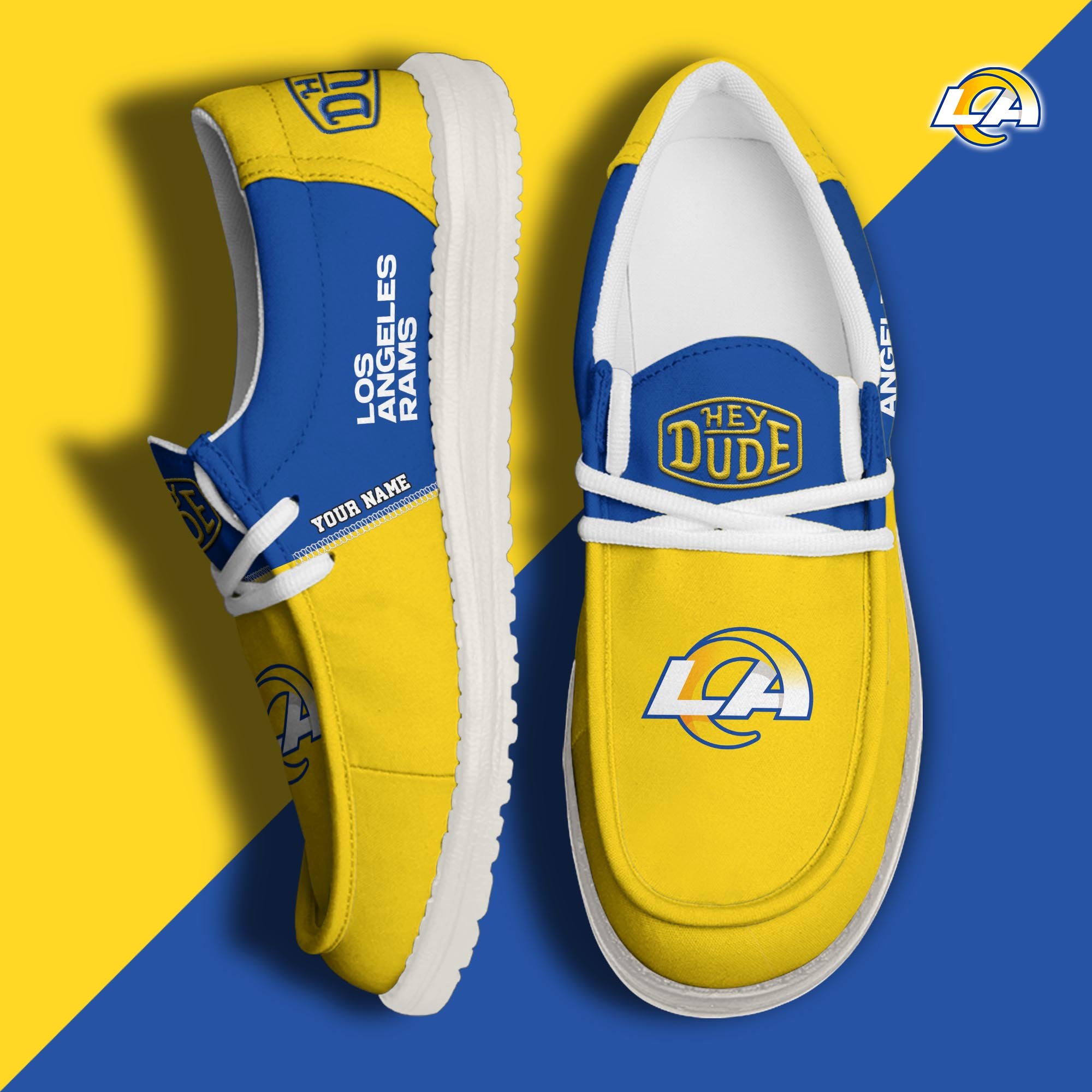 Los Angeles Rams HD Canvas Loafer Shoes Custom New Arrivals 61048