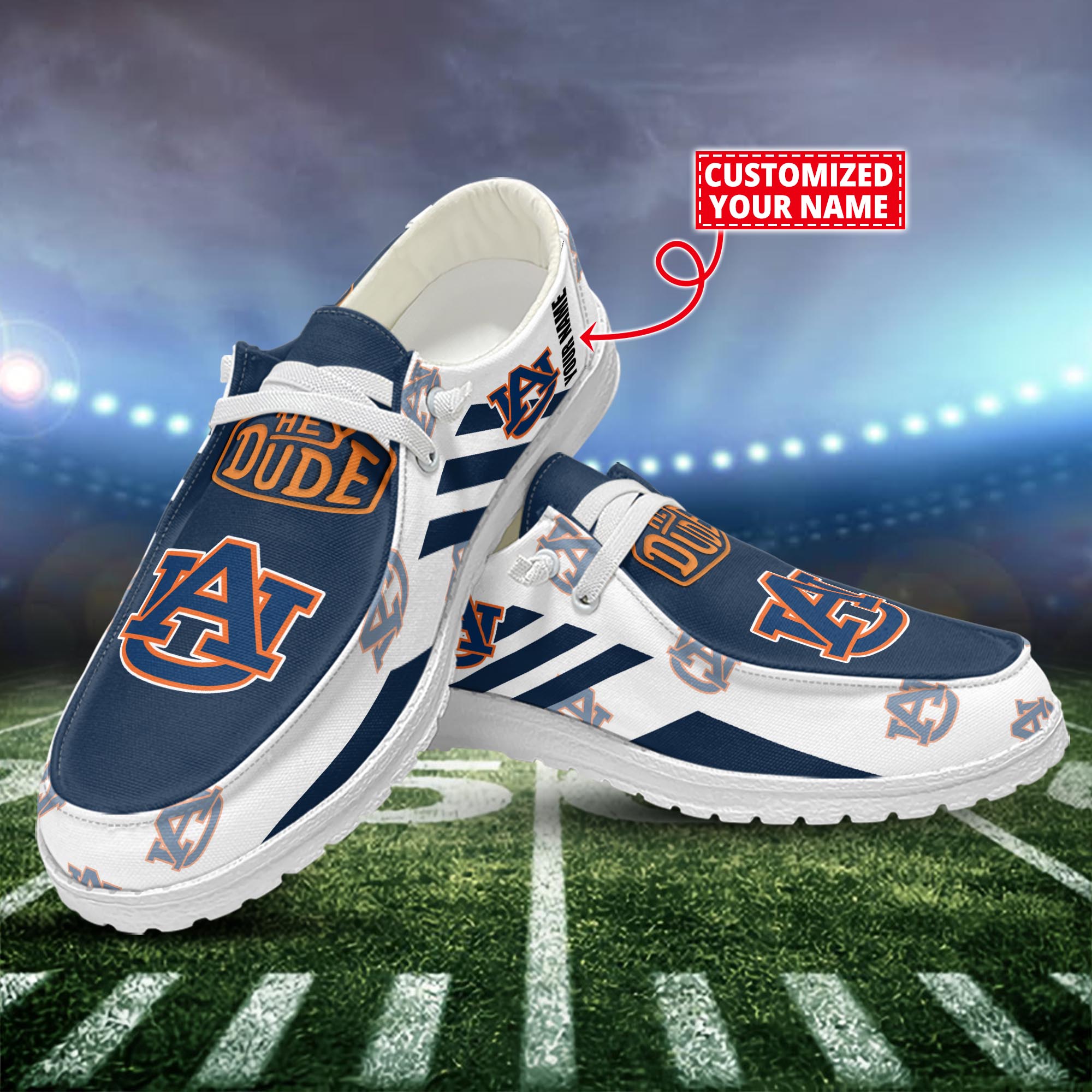 Auburn Tigers HD Canvas Loafer Shoes Custom 61064