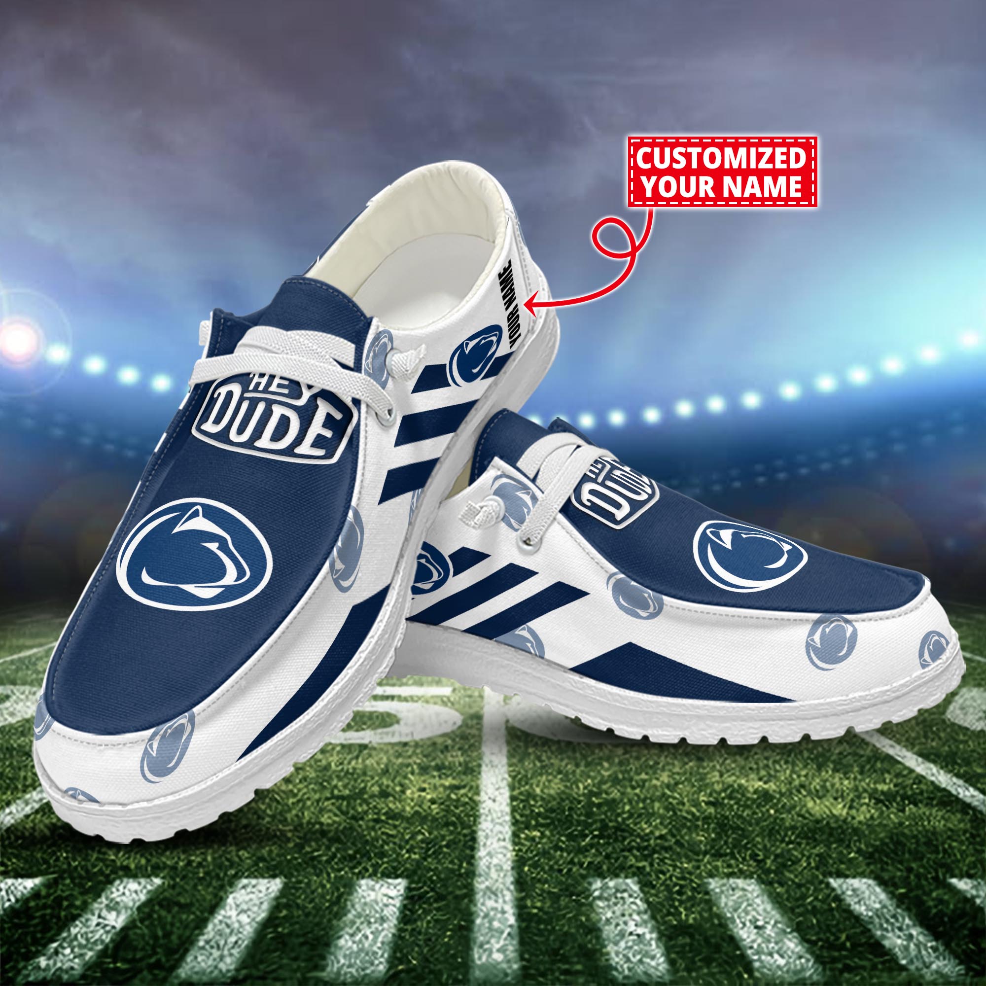 Penn State Nittany Lions HD Canvas Loafer Shoes Custom 61064