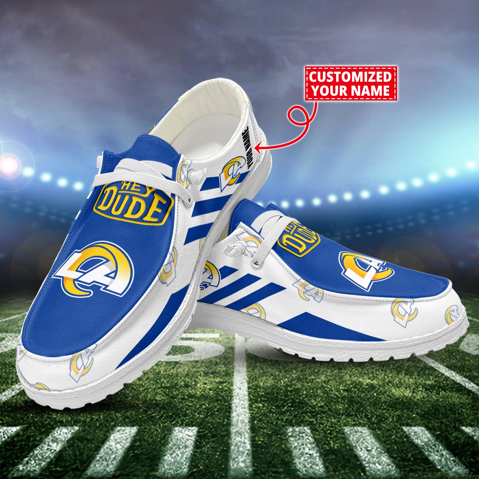 Los Angeles Rams HD Canvas Loafer Shoes Custom 61064